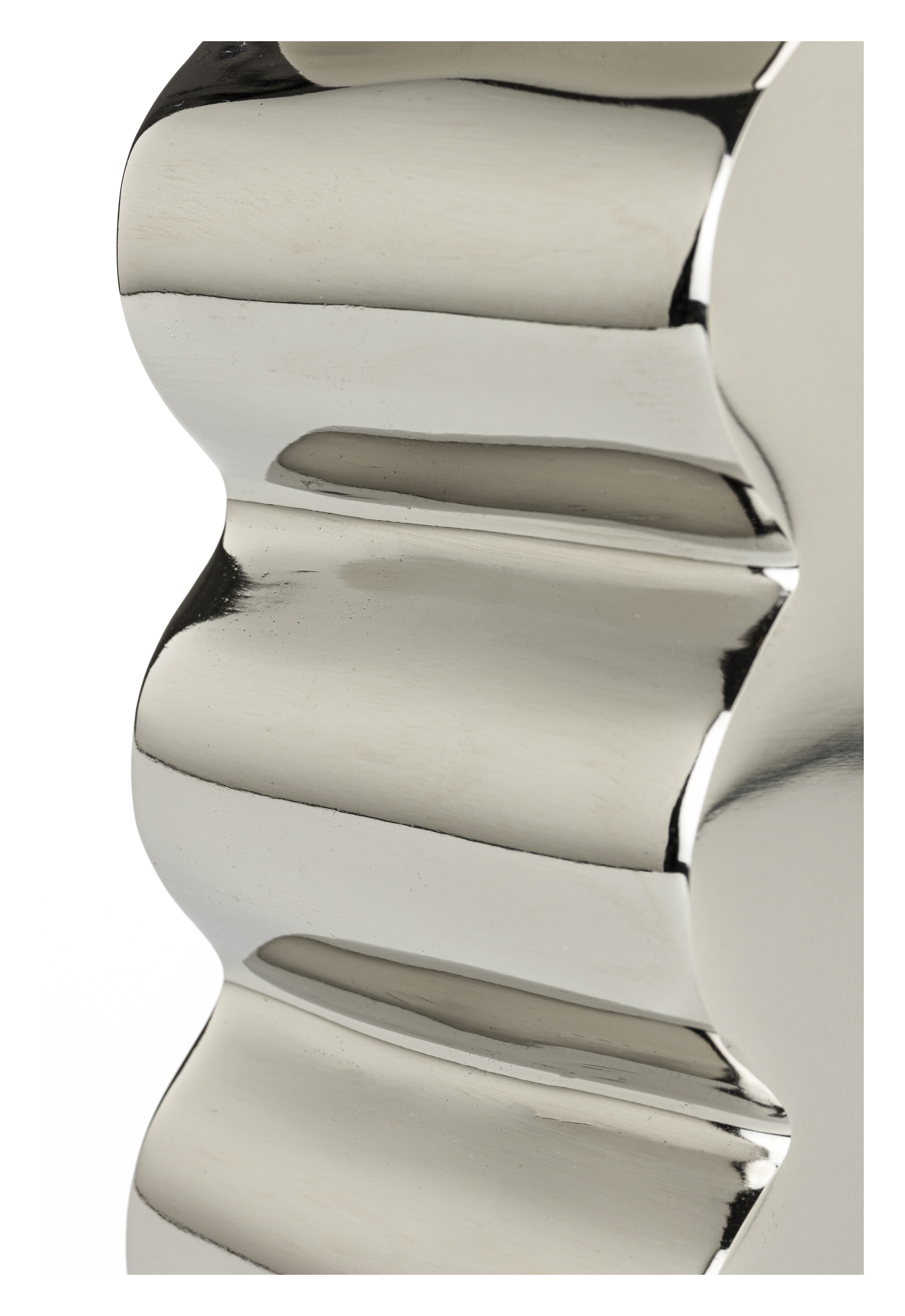Zuiver Krukje/Bijzettafel 'Curves' 30 x 21cm, kleur Zilver