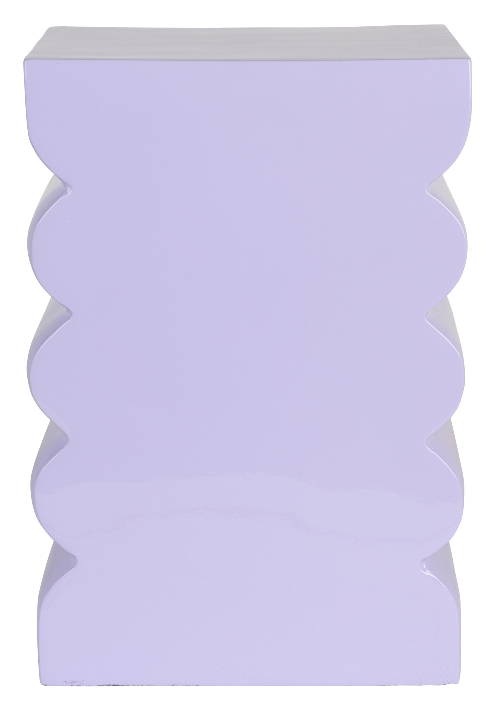 Zuiver Krukje/Bijzettafel 'Curves' 30 x 21cm, kleur Lila