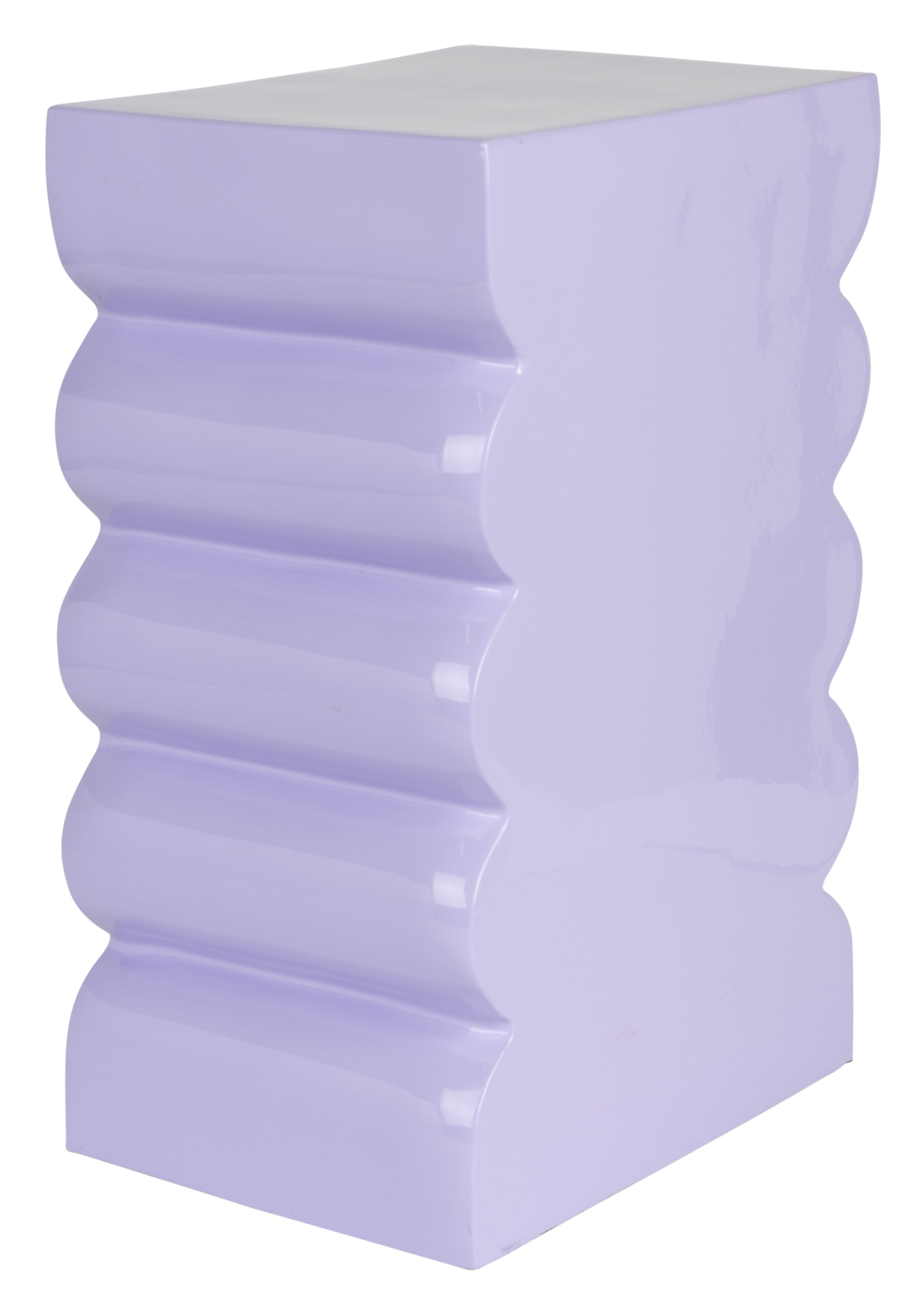 Zuiver Krukje/Bijzettafel 'Curves' 30 x 21cm, kleur Lila