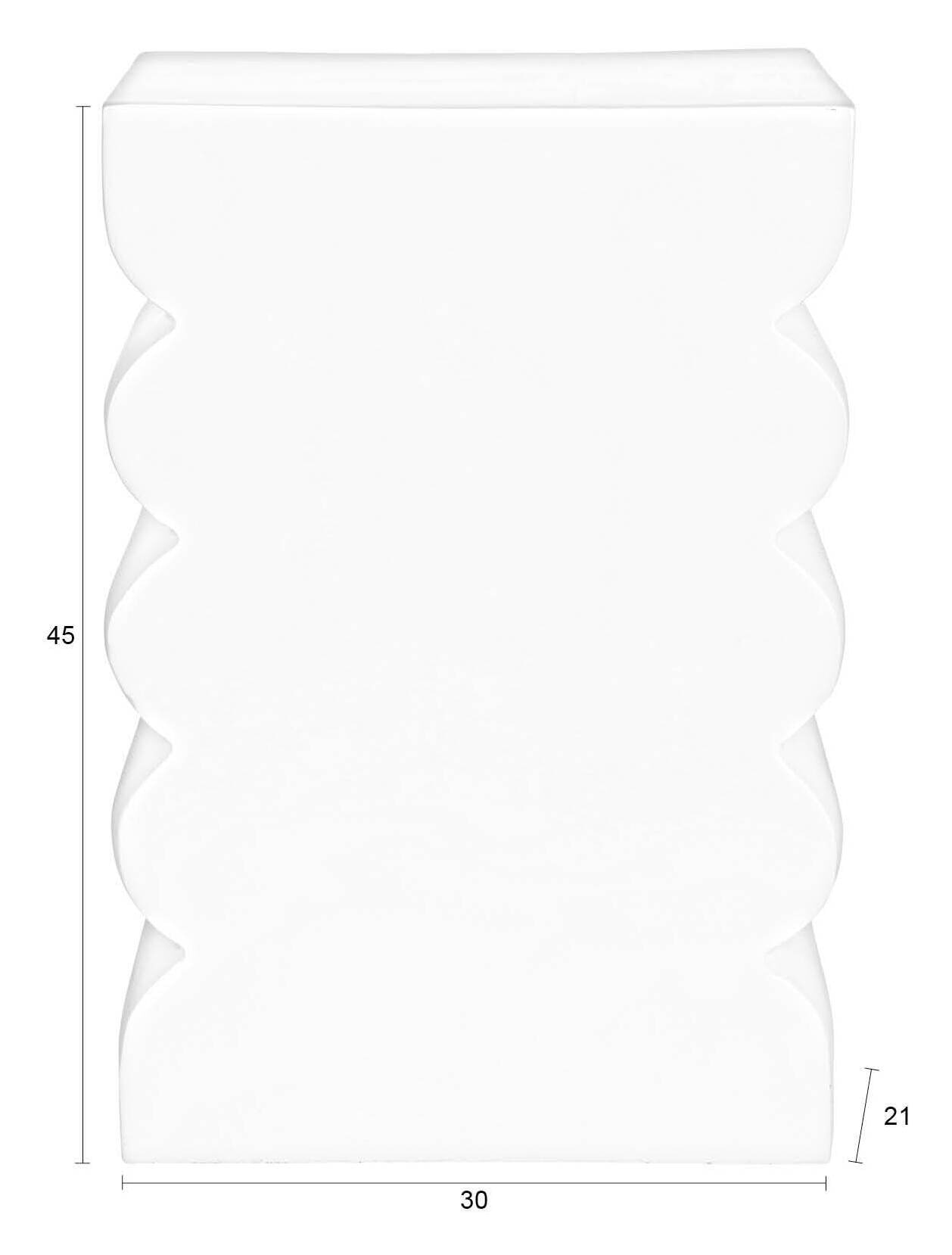 Zuiver Krukje/Bijzettafel 'Curves' 30 x 21cm, kleur Lila