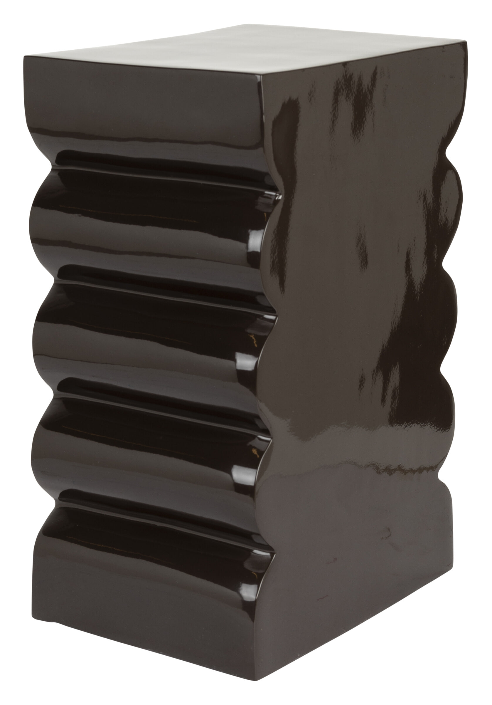 Zuiver Krukje/Bijzettafel 'Curves' 30 x 21cm, kleur Bruin