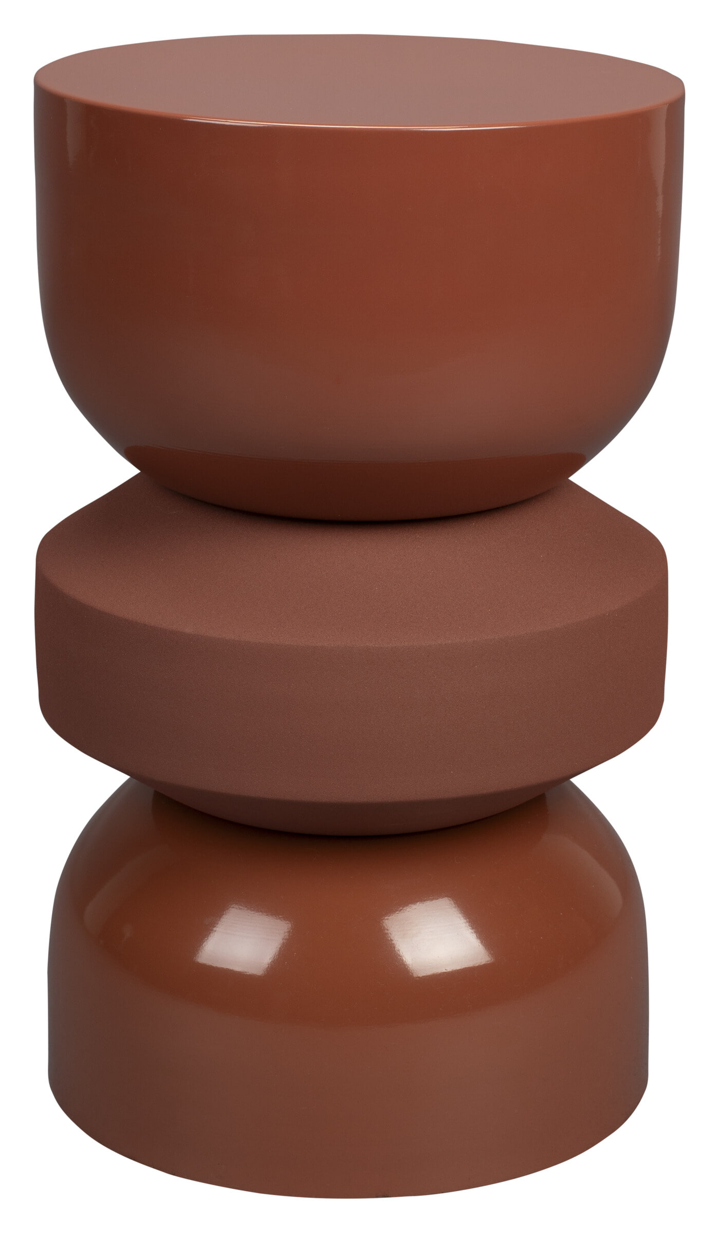 Dutchbone Bijzettafel/Kruk 'Apollo' kleur Terra