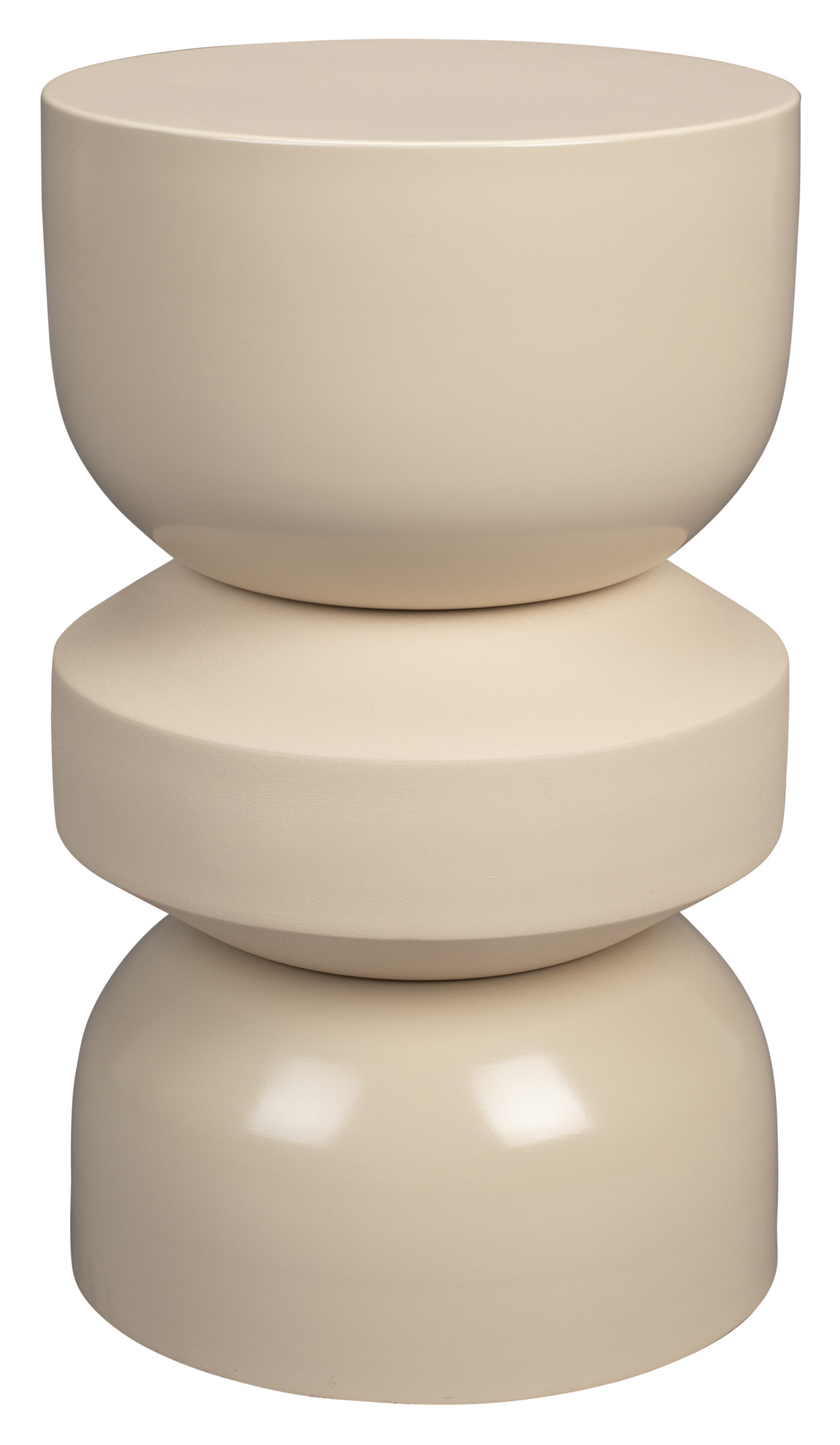 Dutchbone Bijzettafel/Kruk 'Apollo' kleur Beige