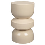 Dutchbone Bijzettafel/Kruk 'Apollo' kleur Beige
