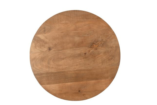 Sohome Ronde Salontafel 'Olav' Mangohout, 50cm, kleur Bruin