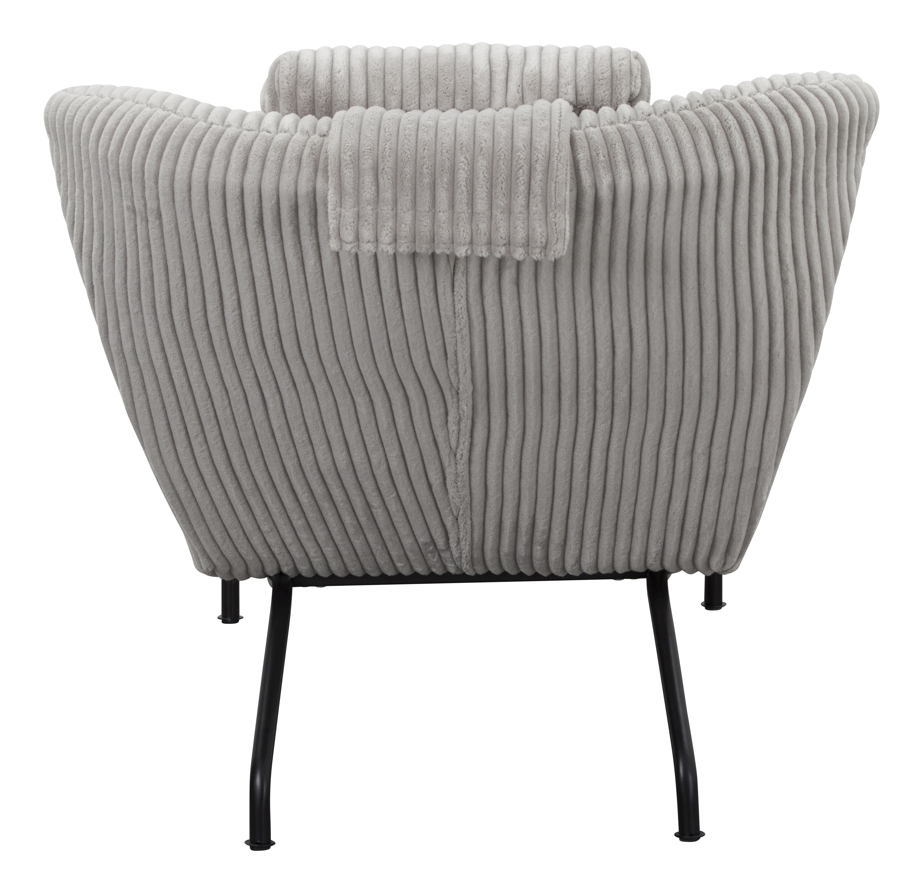 Artistiq Relaxfauteuil 'Cathy' Rib, kleur Lichtgrijs