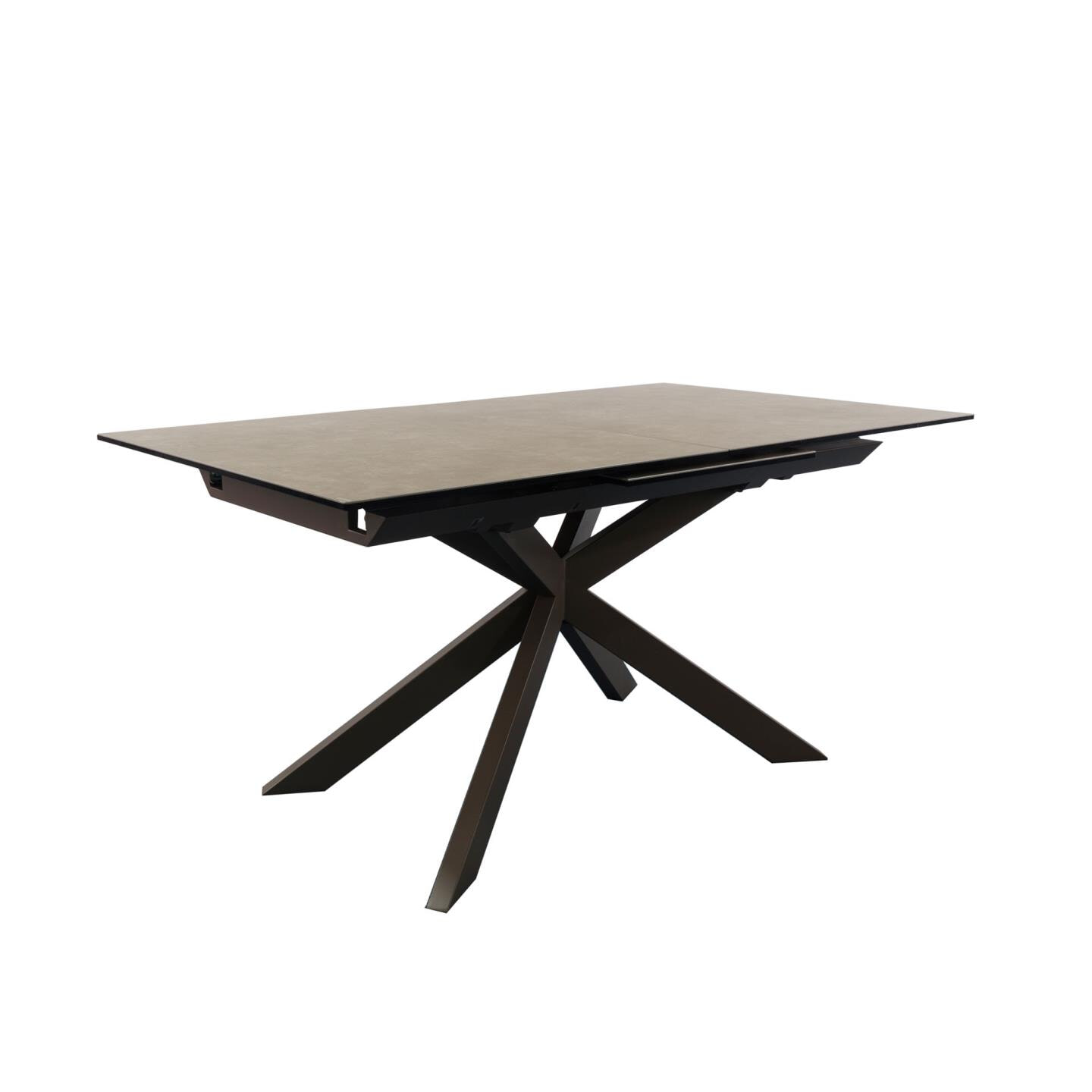 Kave Home Uitschuifbare Eettafel Atminda Keramiek, 160-210 x 90cm - Bruin