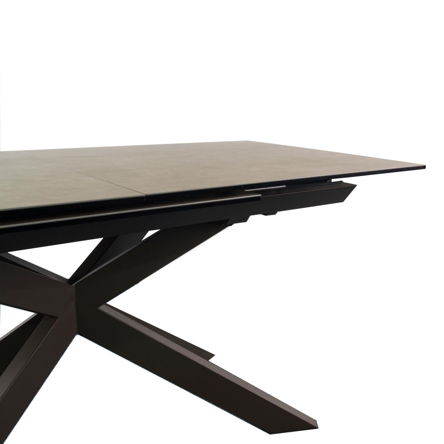 Kave Home Uitschuifbare Eettafel 'Atminda' Keramiek, 160-210 x 90cm, kleur Bruin