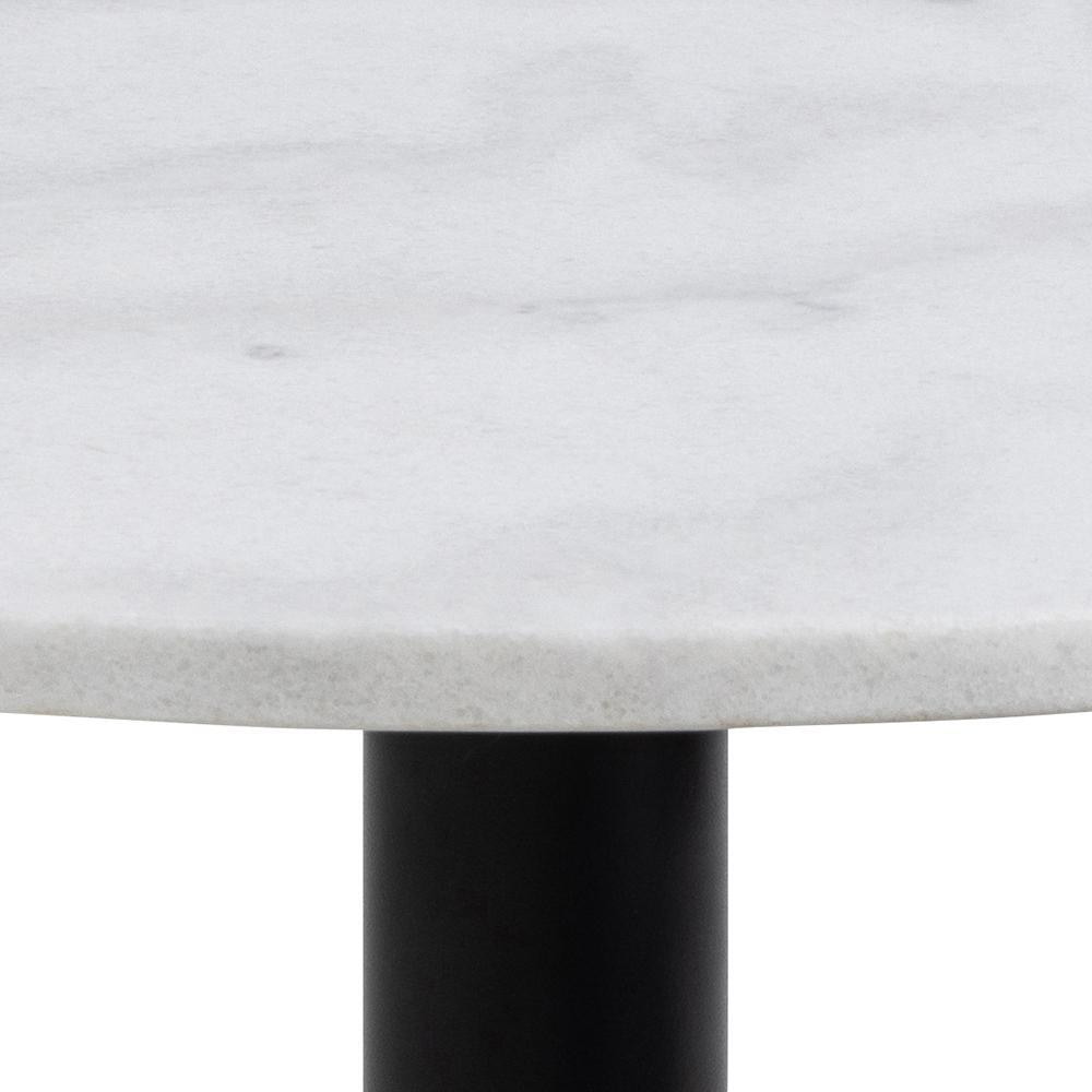 Bendt Salontafel / Bijzettafel 'Saprina' Marmer en staal, Met 3 bladen, kleur Wit