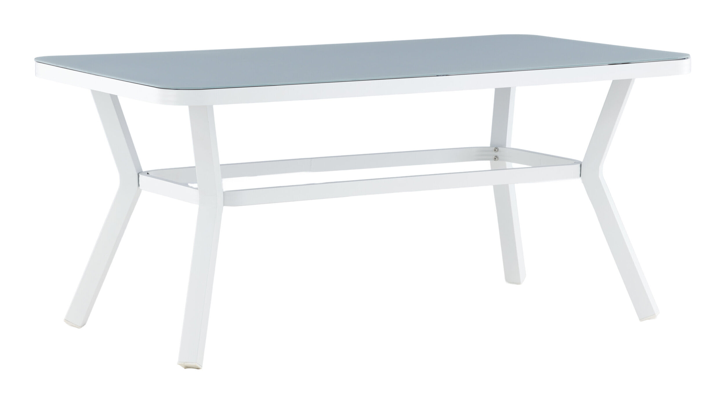 Nohr Tuintafel 'Sauel' Spraystone, 160 x 90cm, kleur Wit