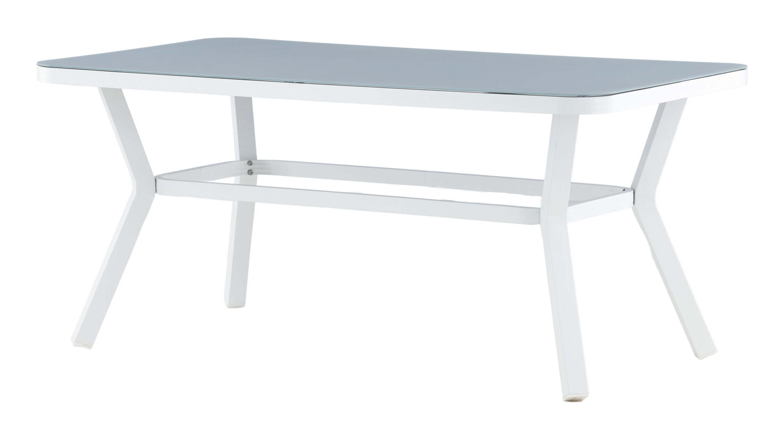 Nohr Tuintafel 'Sauel' Spraystone, 160 x 90cm, kleur Wit