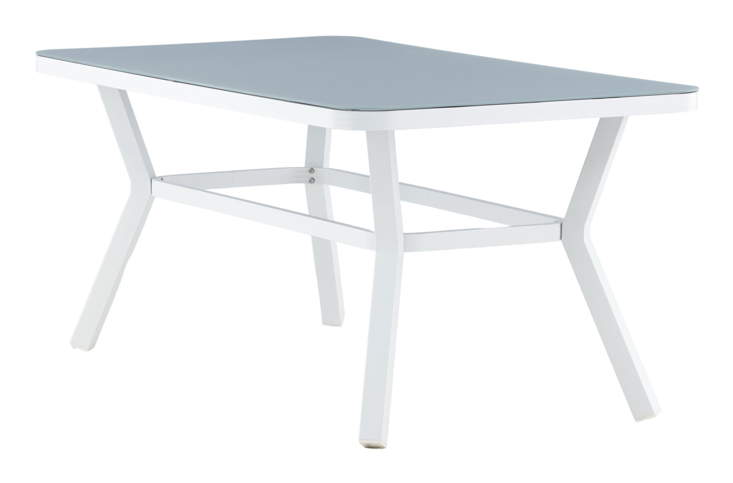 Nohr Tuintafel 'Sauel' Spraystone, 160 x 90cm, kleur Wit