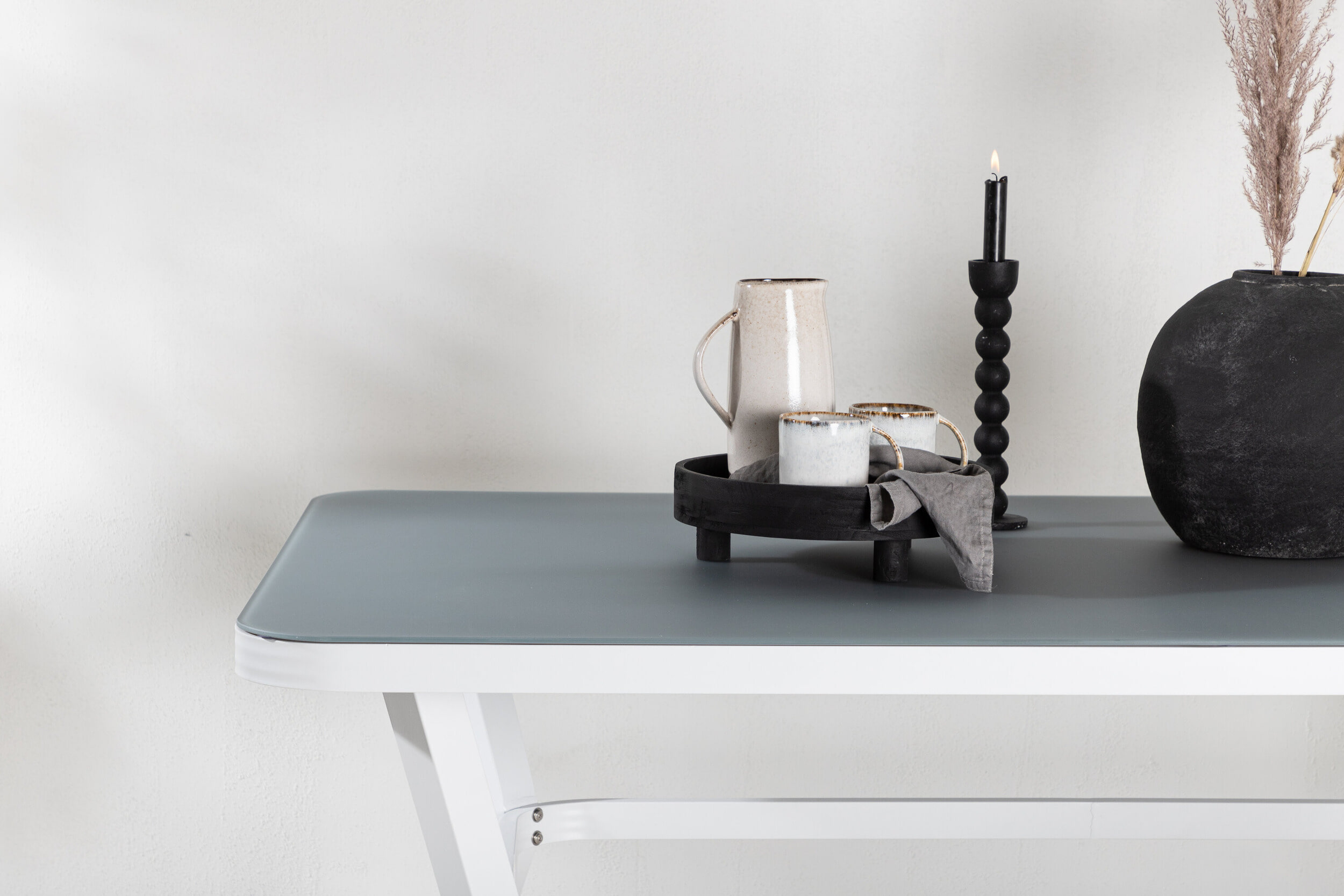Nohr Tuintafel 'Sauel' Spraystone, 160 x 90cm, kleur Wit
