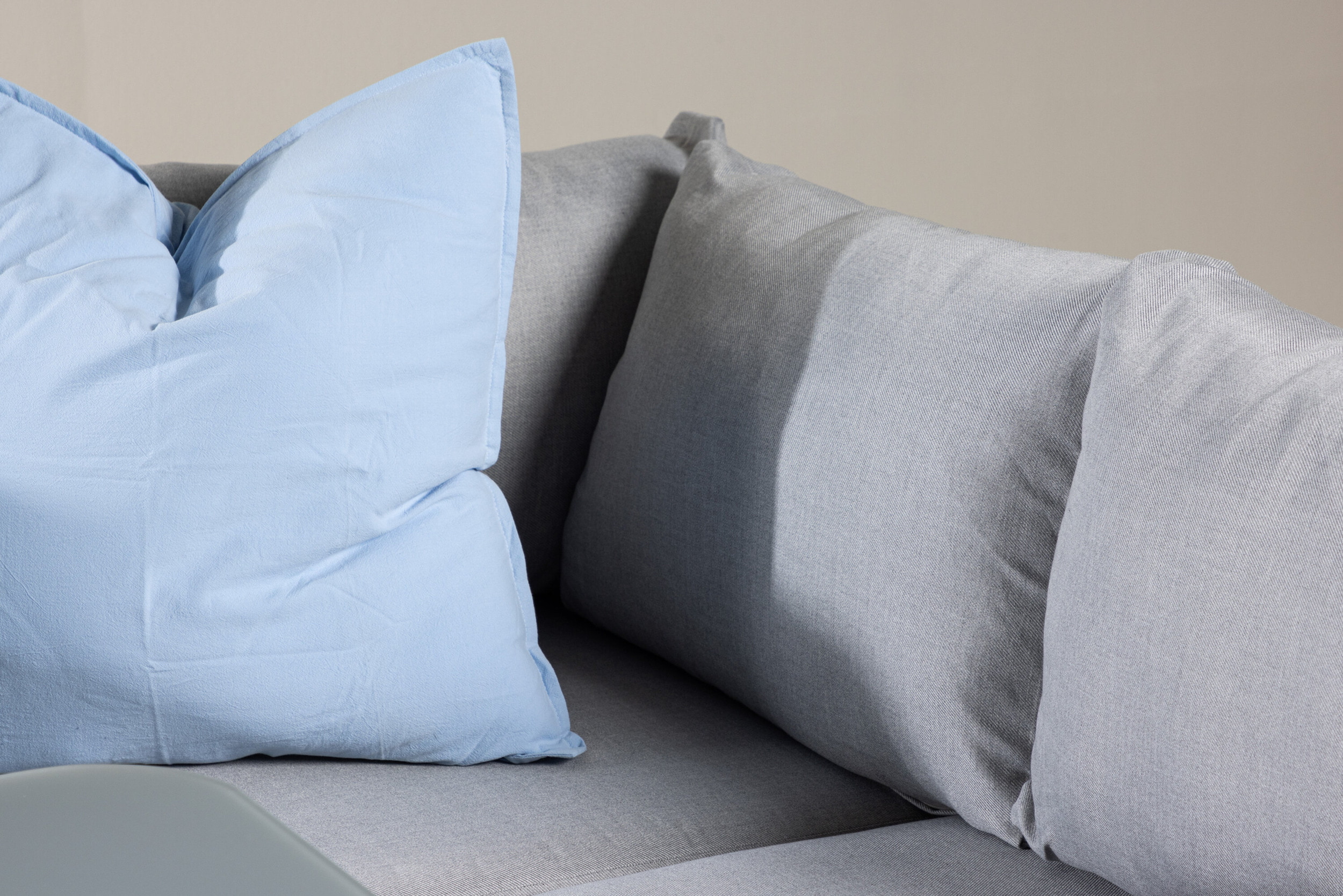 Nohr Loungeset 'Sauel' Met hoekbank en tafel, kleur Grijs/Wit