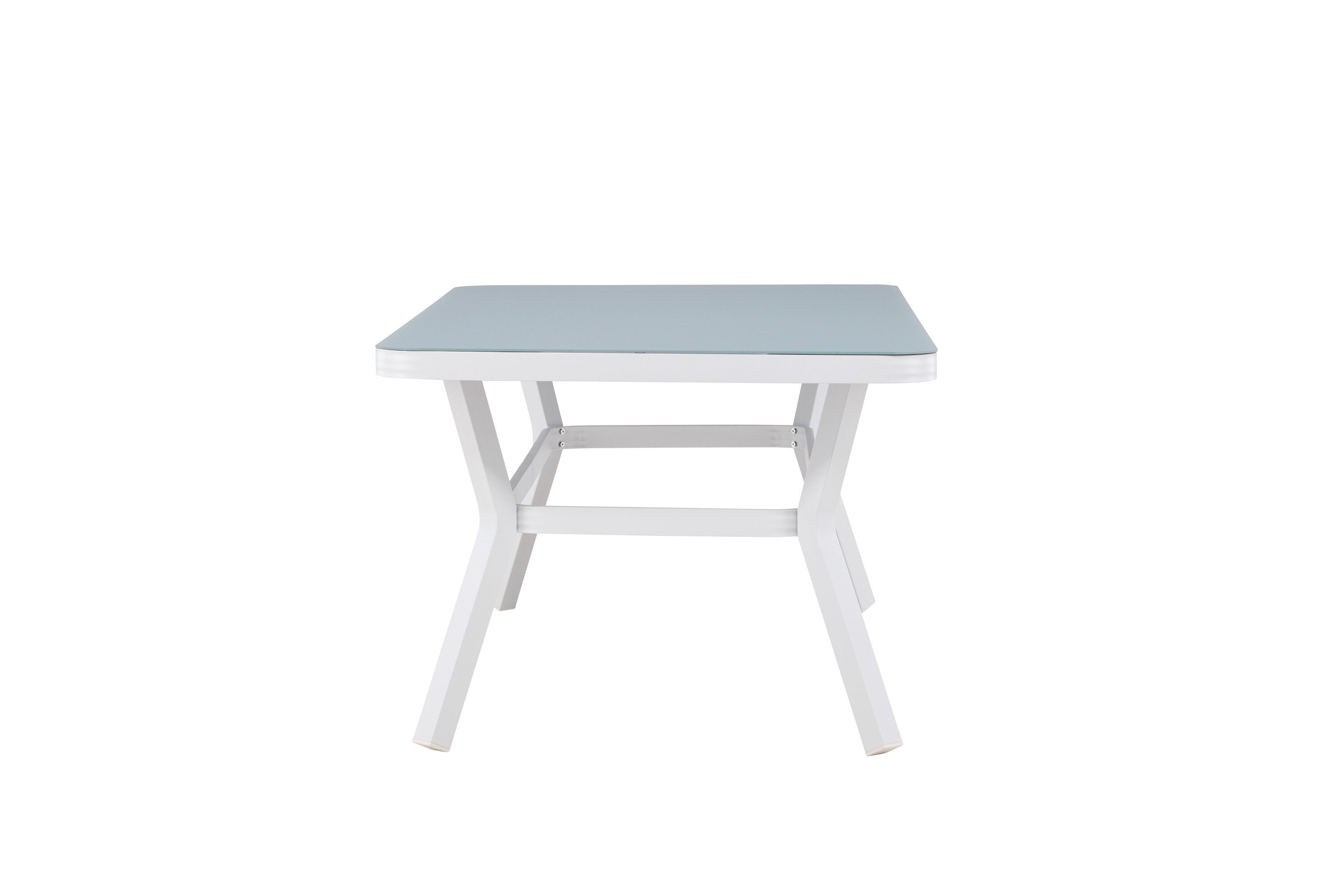 Nohr Tuintafel 'Sauel' Glas, 200 x 100cm, kleur Wit