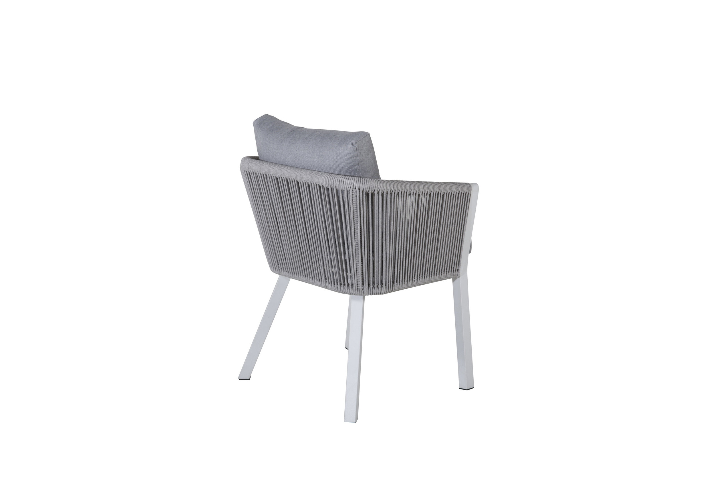 Nohr Tuinstoel 'Sauel' kleur Wit/Grijs