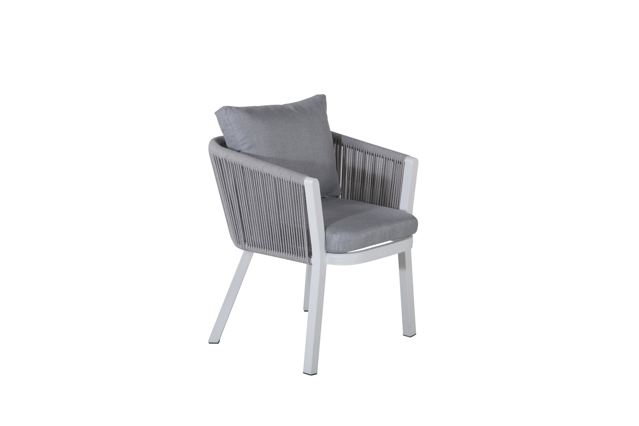 Nohr Tuinstoel 'Sauel' kleur Wit/Grijs