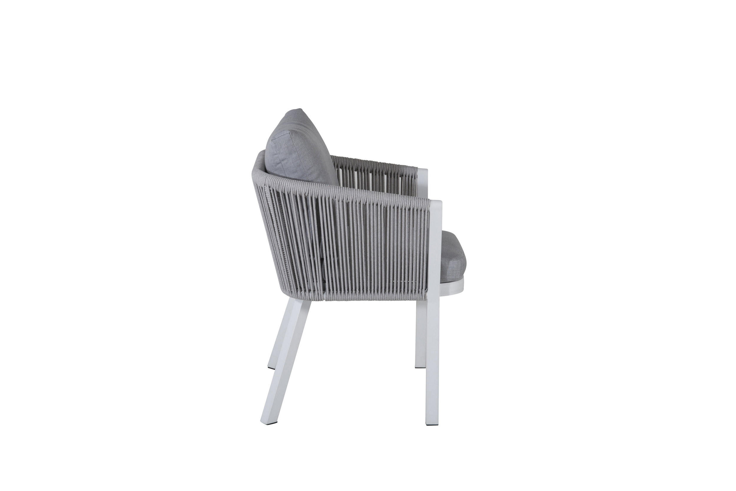 Nohr Tuinstoel 'Sauel' kleur Wit/Grijs