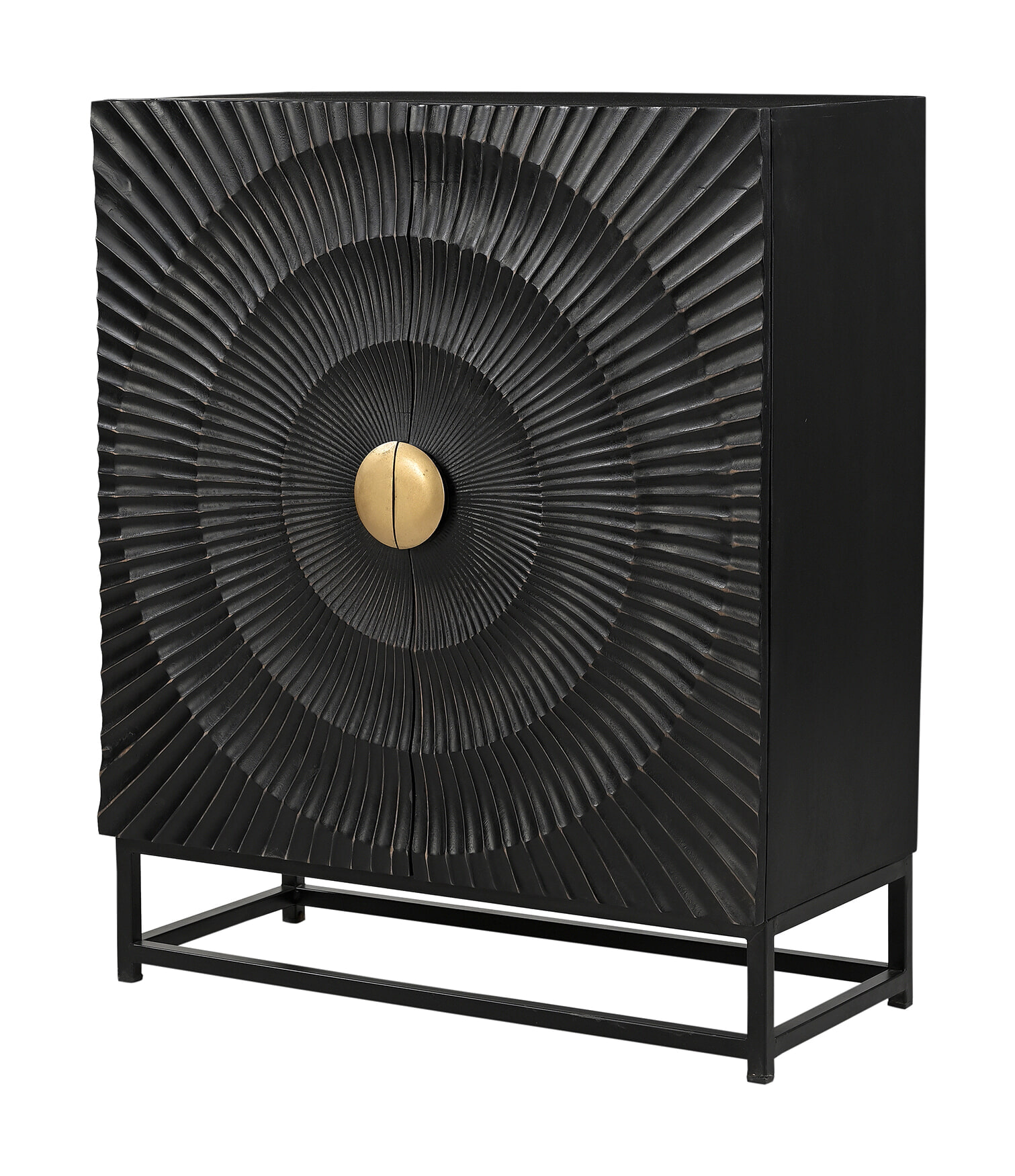 Artistiq Dressoir Shantae Mangohout, 75cm - Zwart