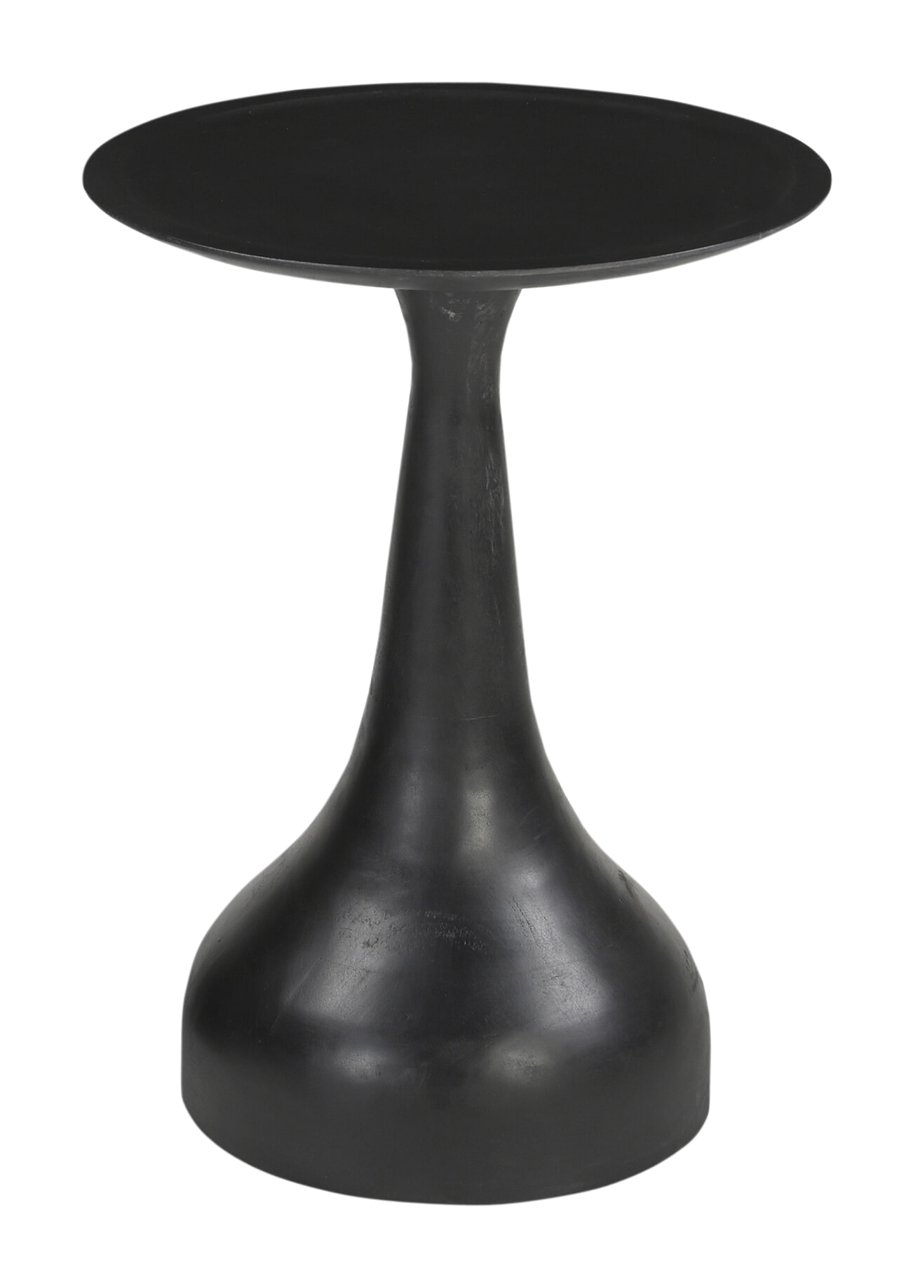 Artistiq Ronde Bijzettafel 'Macio' Mangohout, kleur Zwart