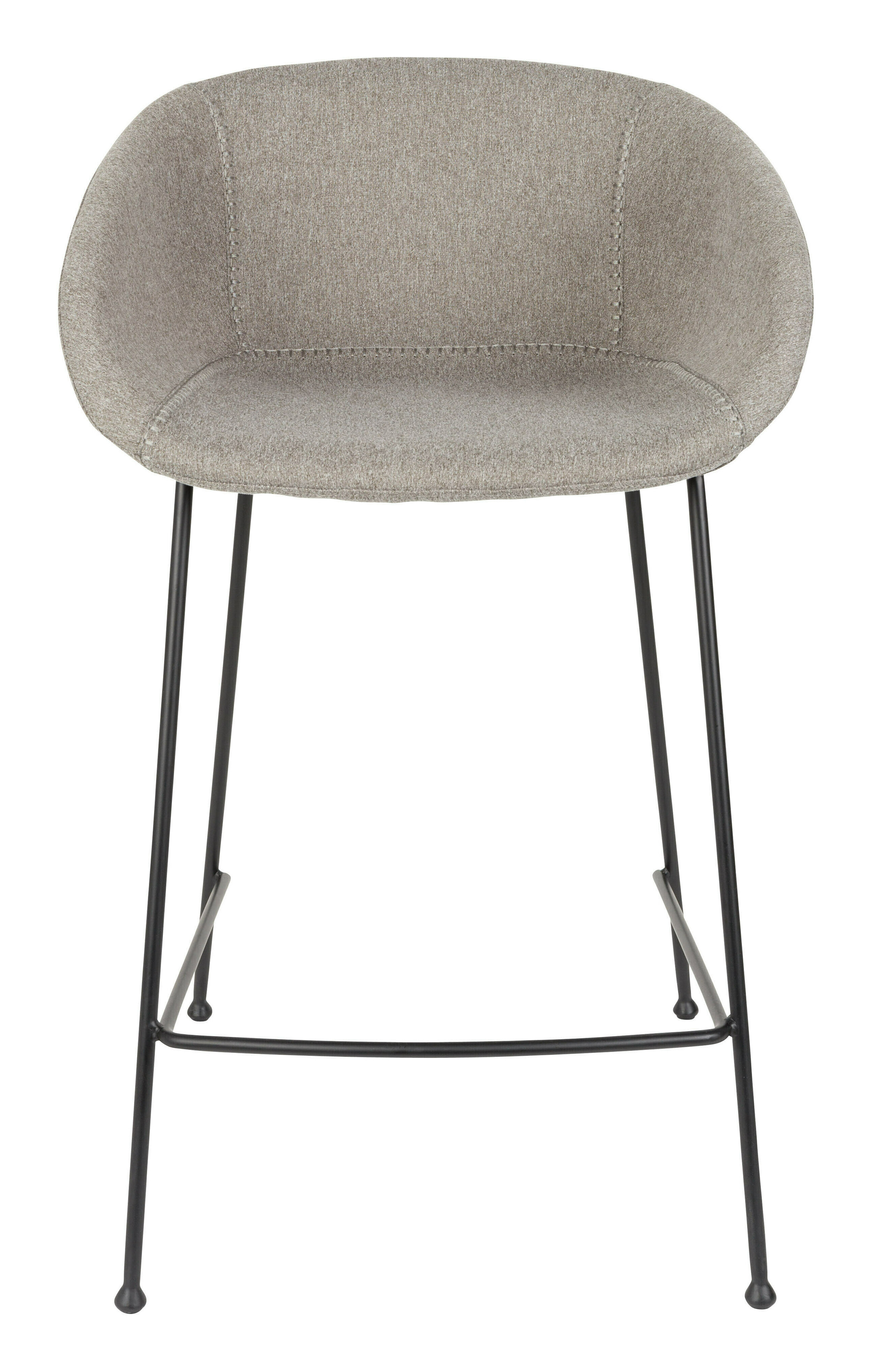 Zuiver Barstoel 'Feston' Stof, kleur Grijs (zithoogte 65cm)