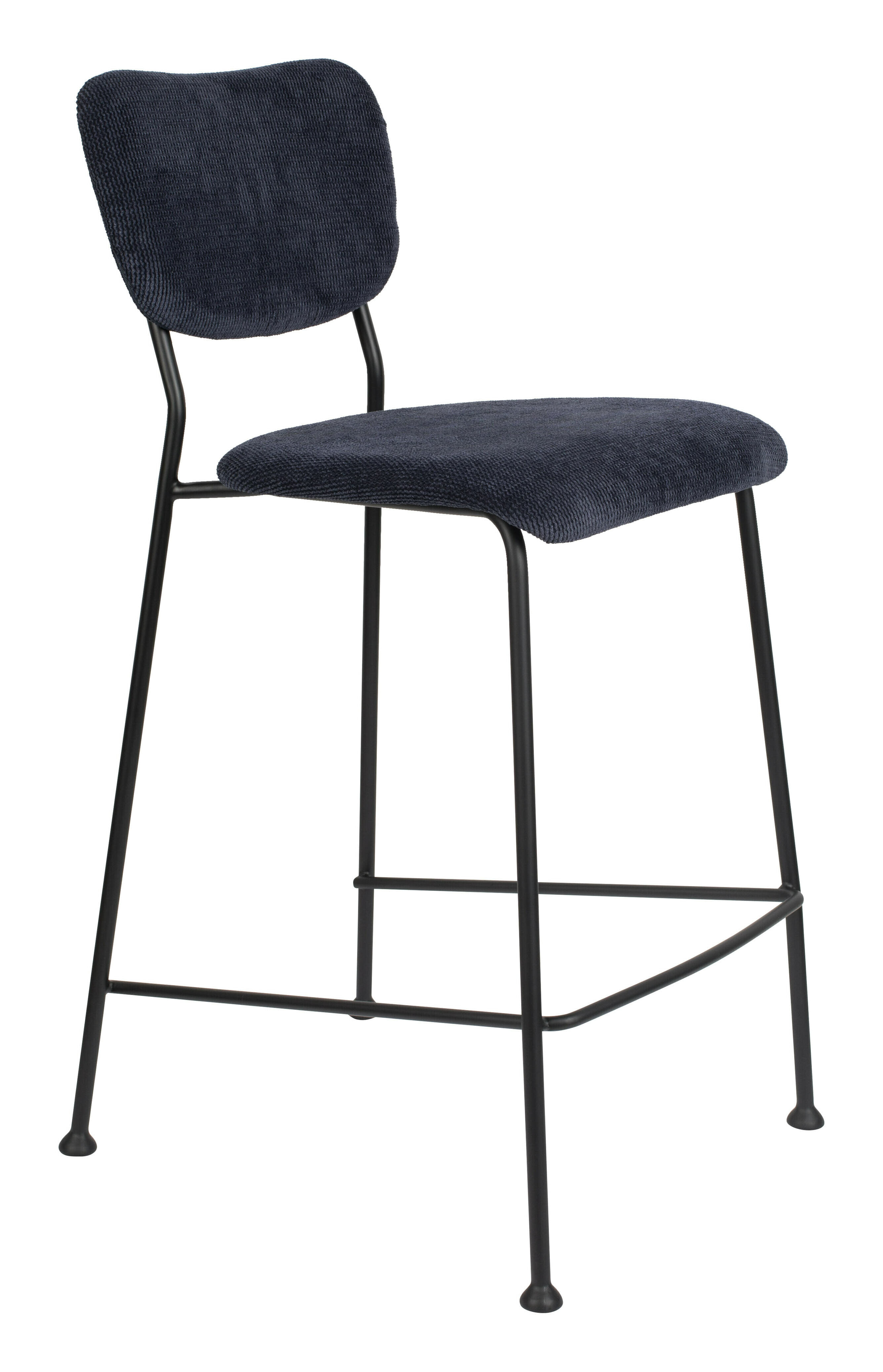 Zuiver Barstoel 'Benson' Ribstof (zithoogte 65cm)