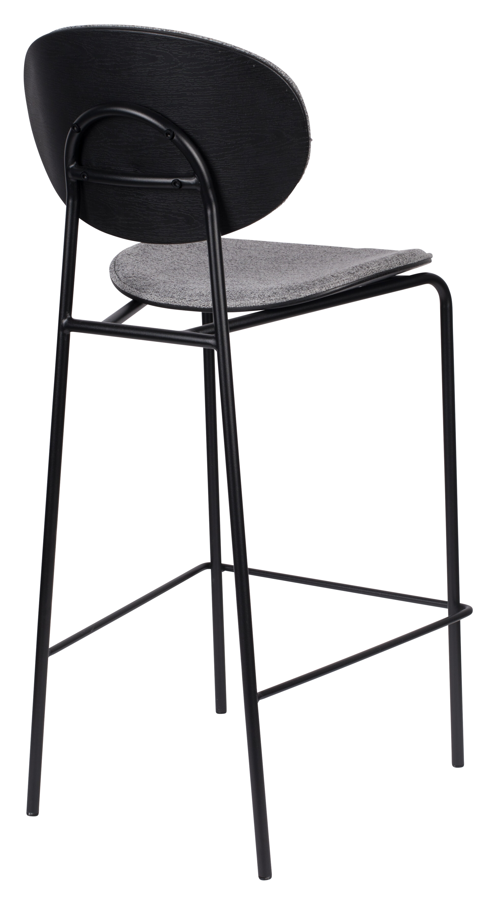 Zilt Barkruk 'Dina' zithoogte 66cm, kleur Grijs