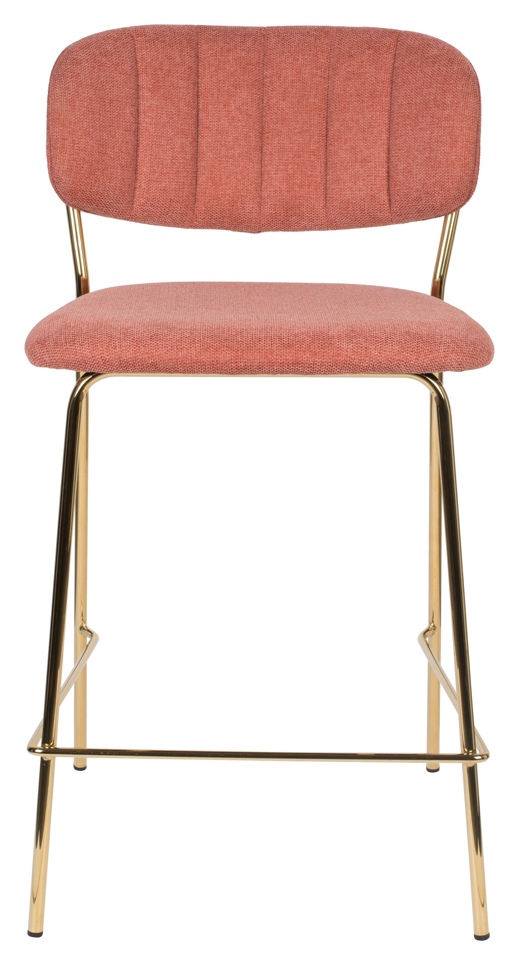 ZILT Barstoel 'Kolten' kleur Goud/Roze (zithoogte 65cm)