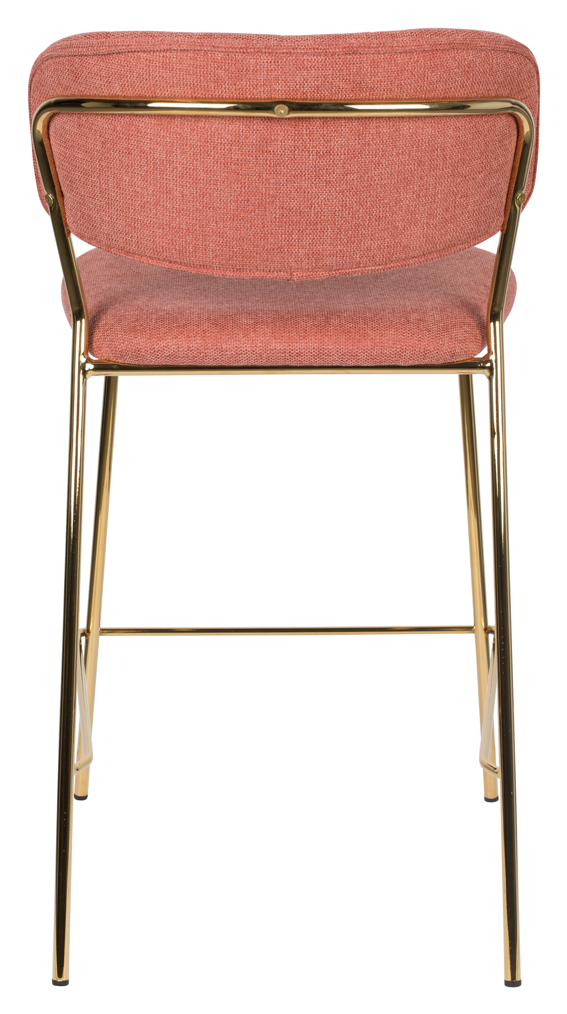 ZILT Barstoel 'Kolten' kleur Goud/Roze (zithoogte 65cm)