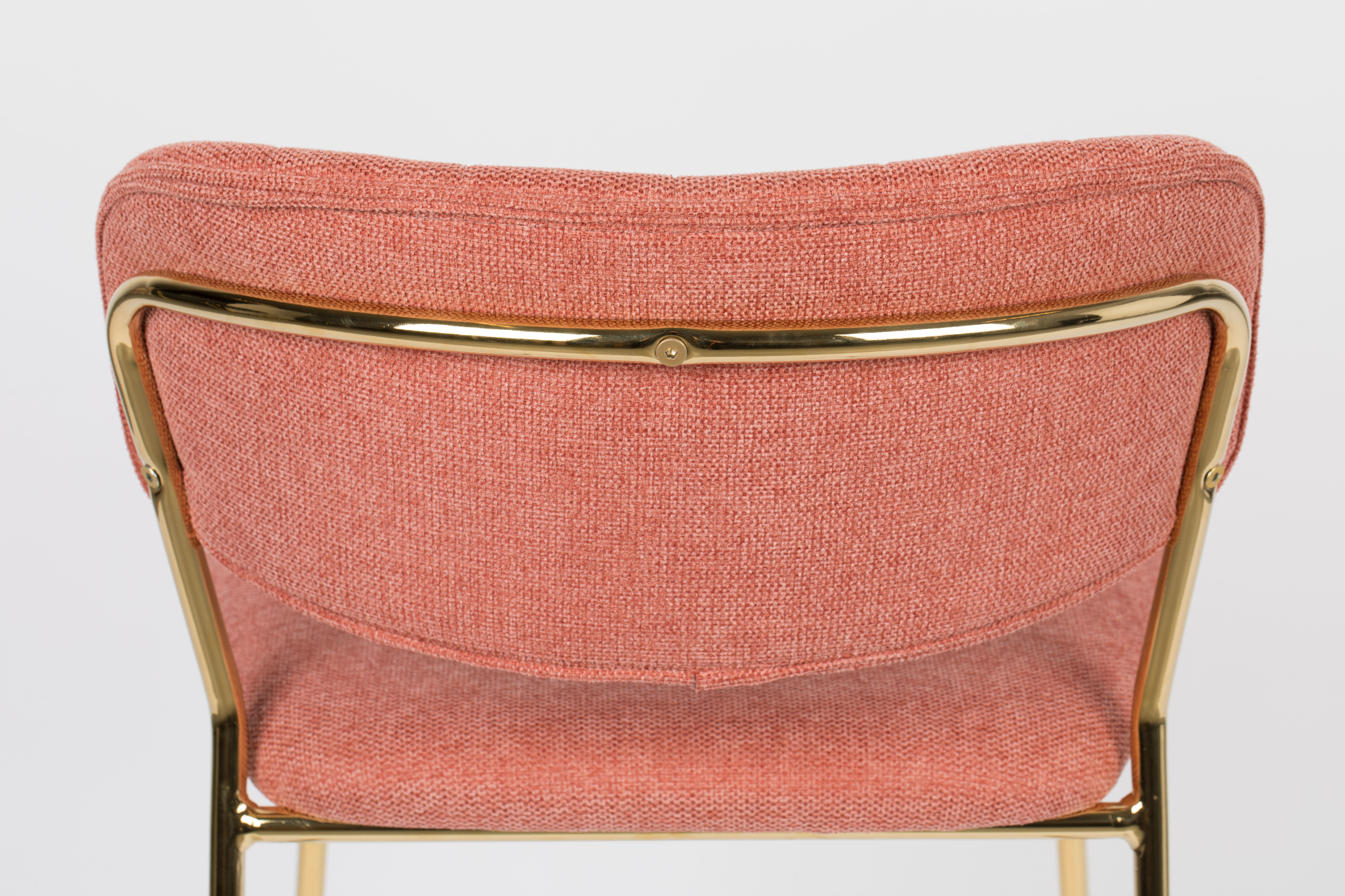ZILT Barstoel 'Kolten' kleur Goud/Roze (zithoogte 65cm)