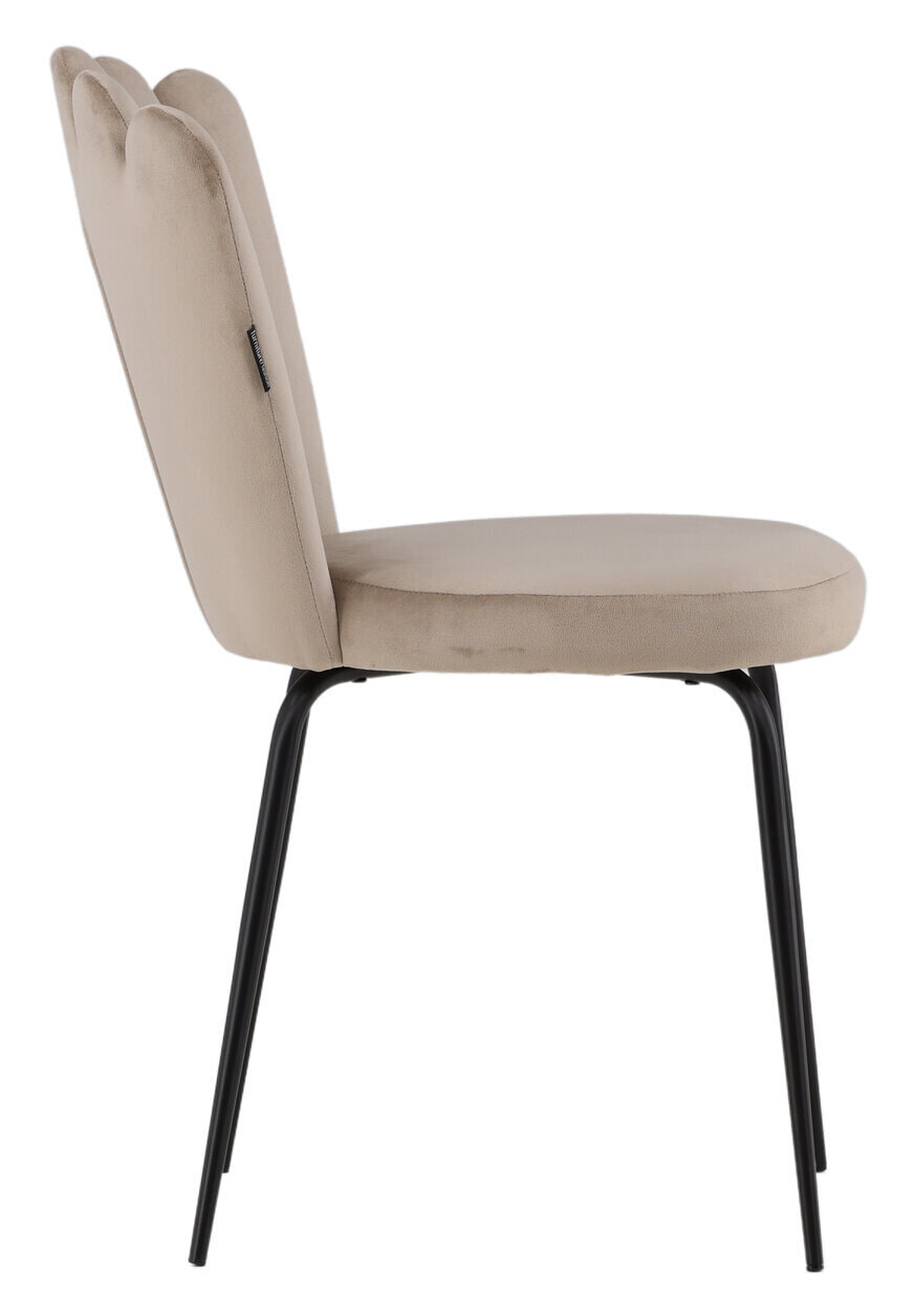 Nohr Eetkamerstoel 'Kyrstle' Velvet, kleur Beige