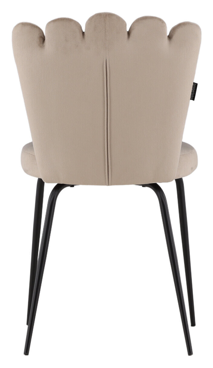 Nohr Eetkamerstoel 'Kyrstle' Velvet, kleur Beige