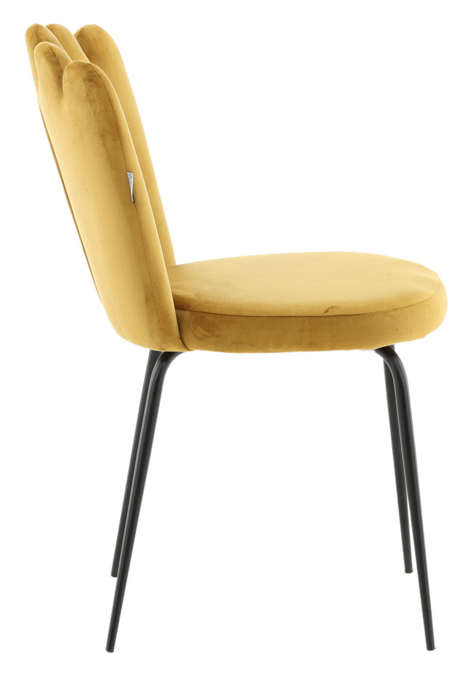 Nohr Eetkamerstoel 'Kyrstle' Velvet, kleur Geel