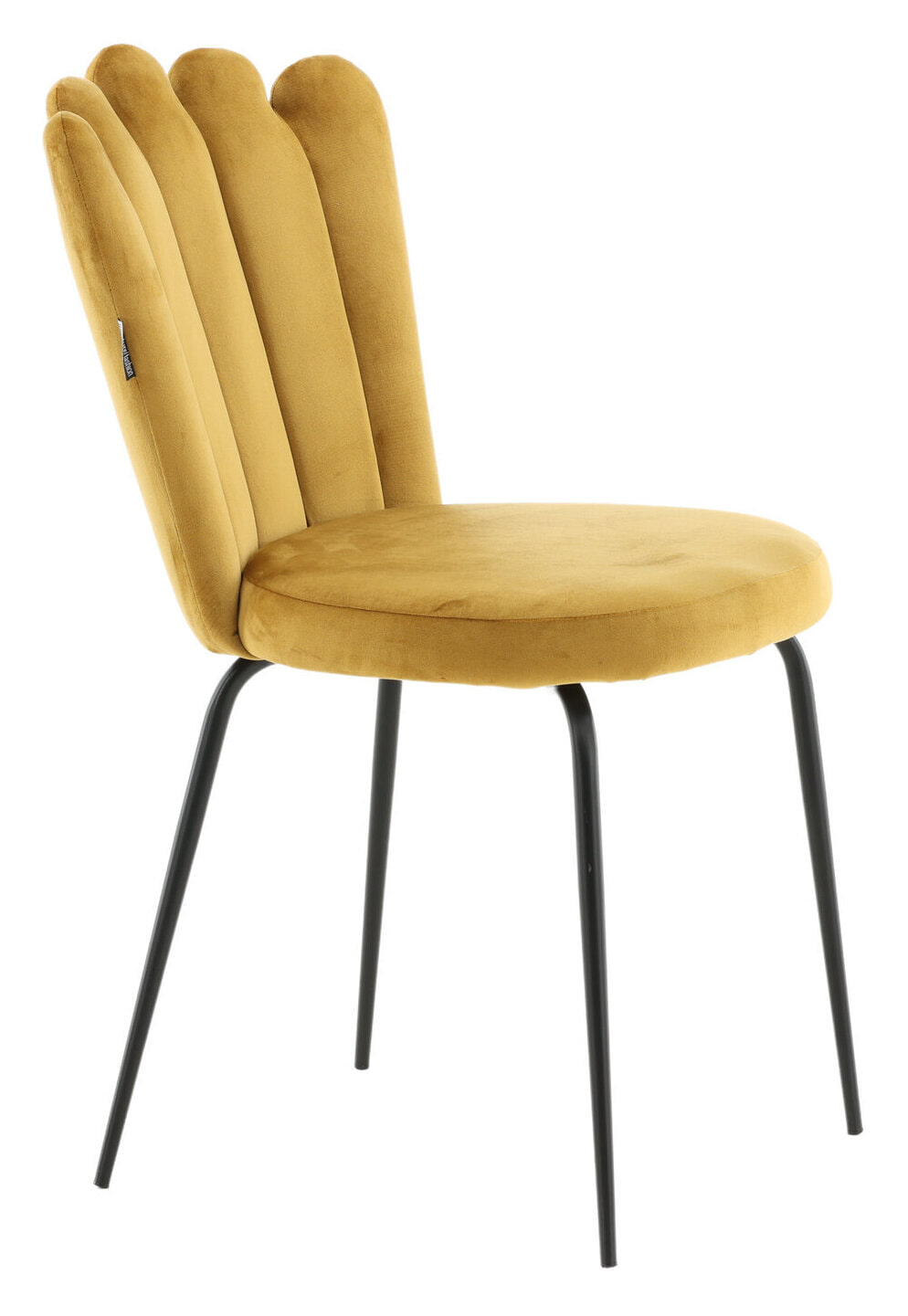 Nohr Eetkamerstoel 'Kyrstle' Velvet, kleur Geel