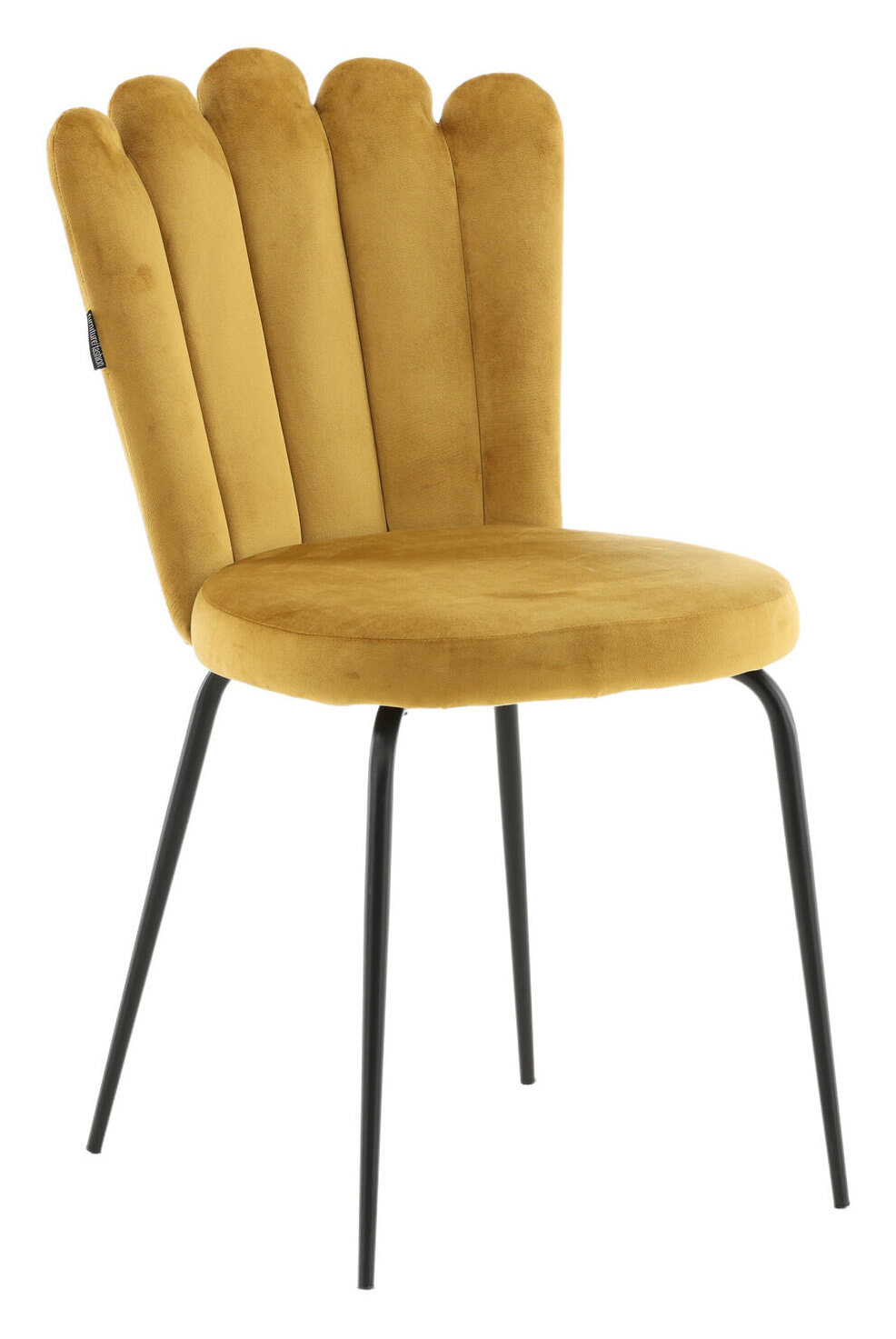Nohr Eetkamerstoel 'Kyrstle' Velvet, kleur Geel
