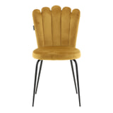 Nohr Eetkamerstoel 'Kyrstle' Velvet, kleur Geel