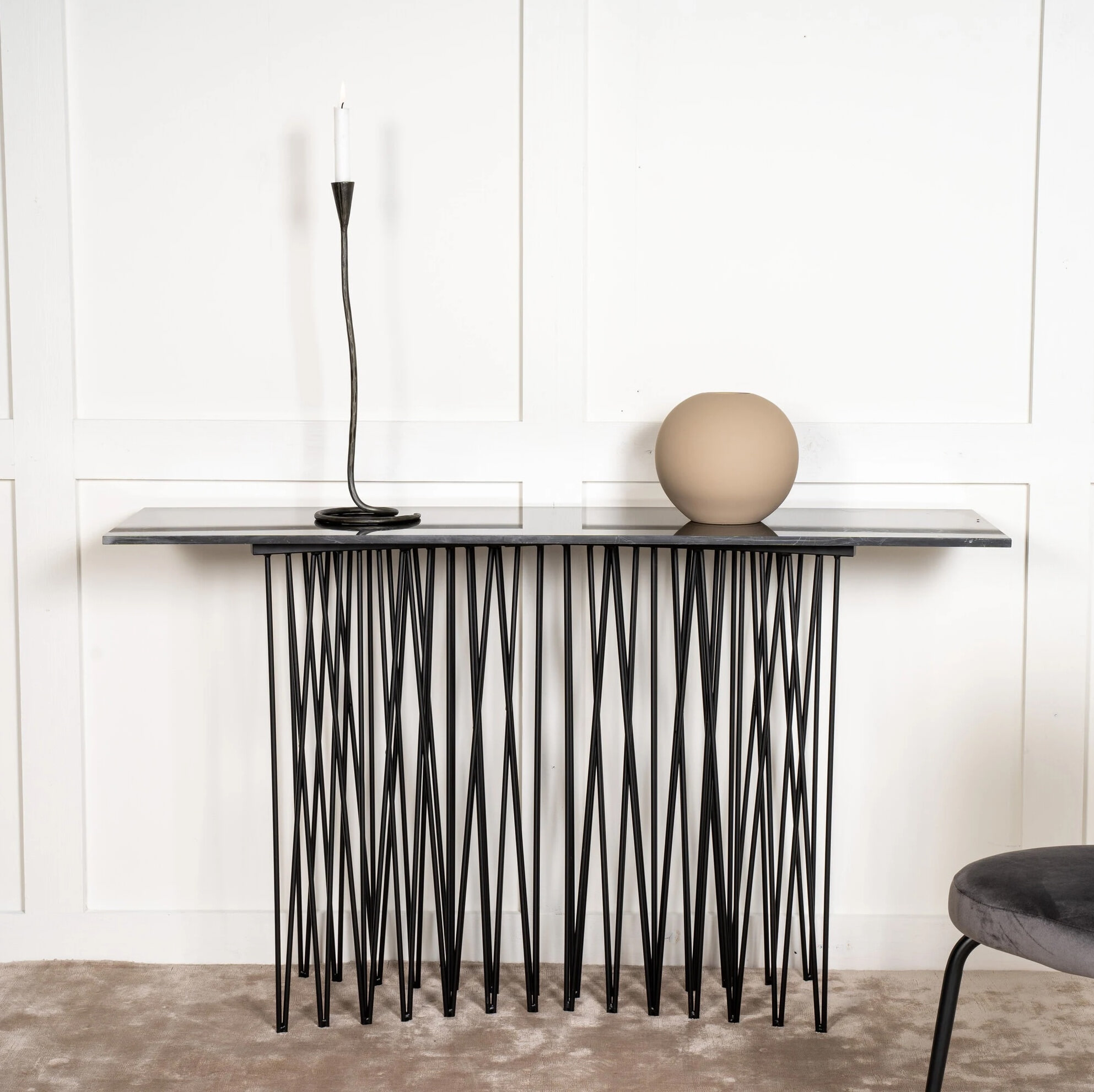 Nohr Sidetable 'Danni' Marmerlook, 130cm