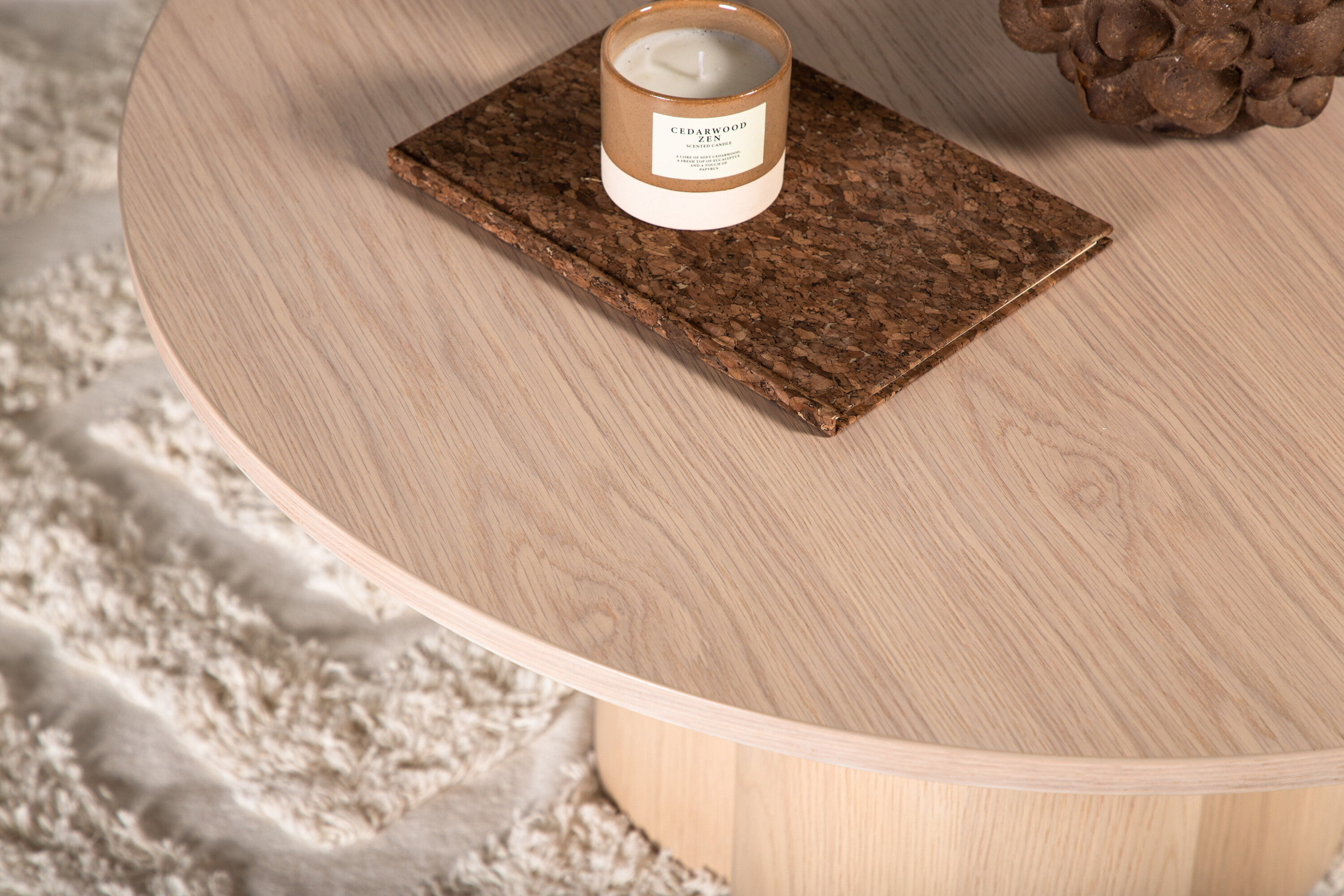 Nohr Ronde Salontafel 'Anh' 80cm, kleur Whitewash