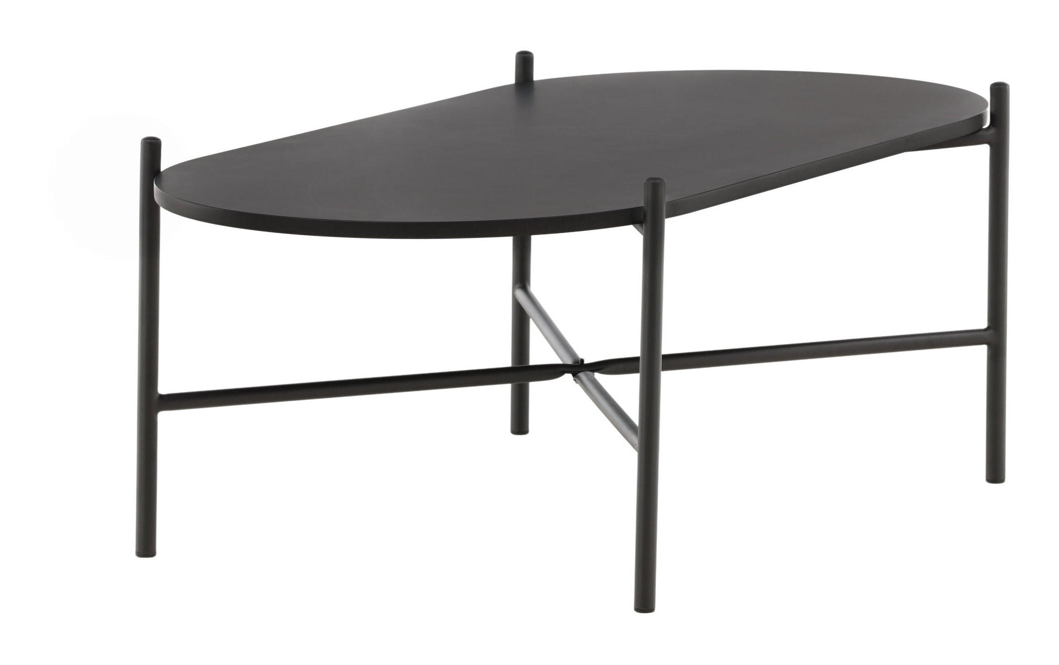 Nohr Ovale Salontafel 'Tieshia' 120 x 60cm, kleur Zwart