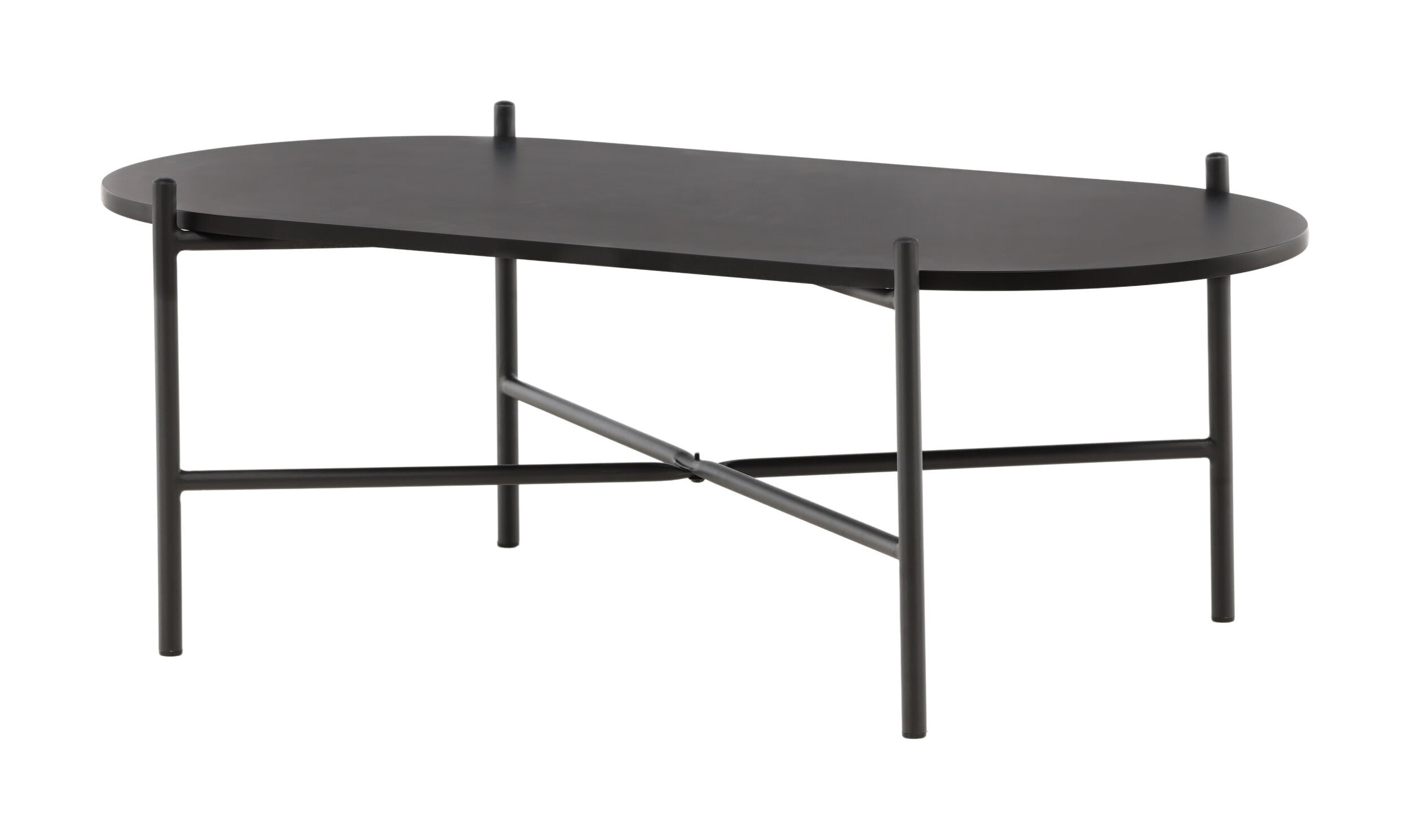 Nohr Ovale Salontafel 'Tieshia' 120 x 60cm, kleur Zwart