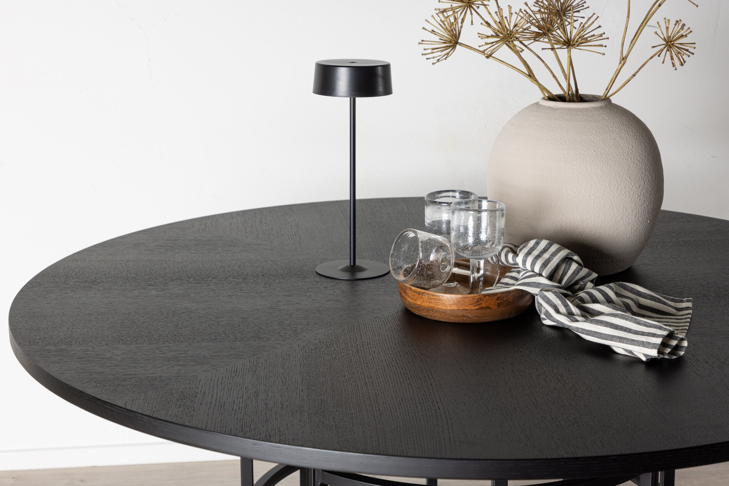 Nohr Ronde Eettafel 'Vu' MDF 140cm, kleur Zwart