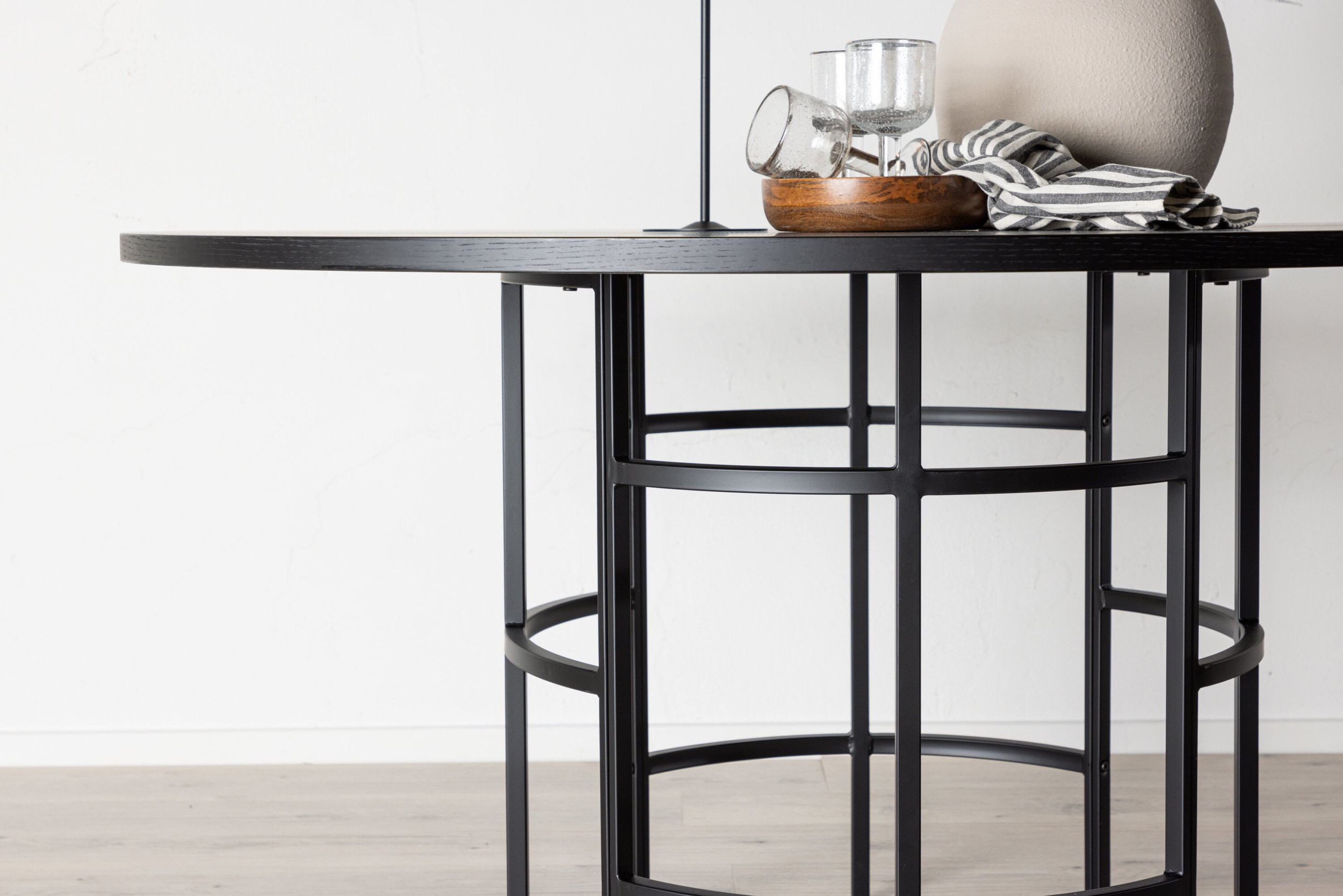 Nohr Ronde Eettafel 'Vu' MDF 140cm, kleur Zwart
