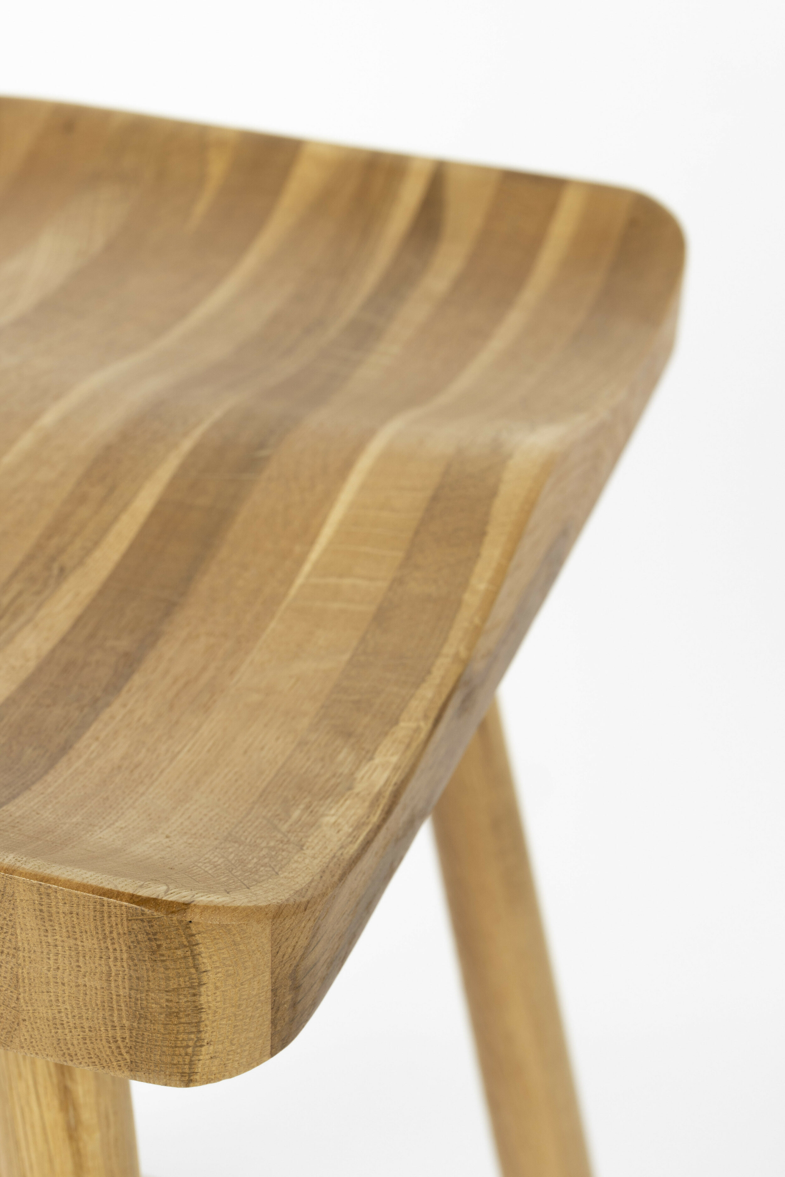 ZILT Barstoel 'Marky' Eikenhout, kleur Naturel (zithoogte 64cm)