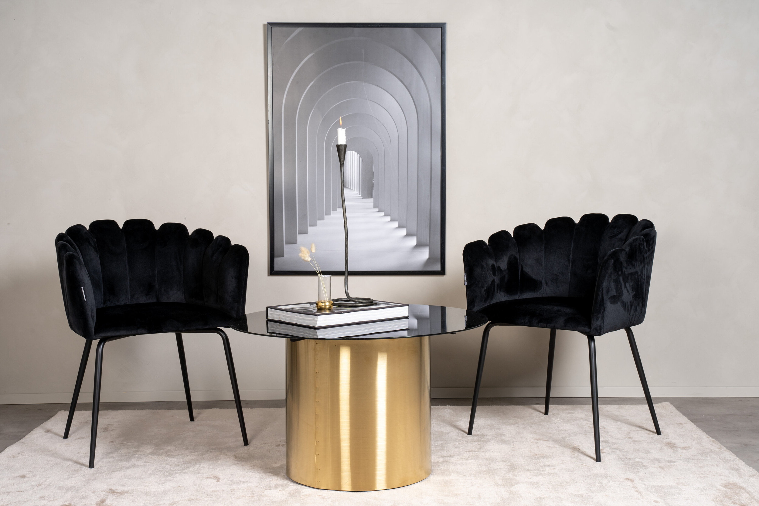 Nohr Ronde Salontafel 'Tarissa' Glas, 80cm
