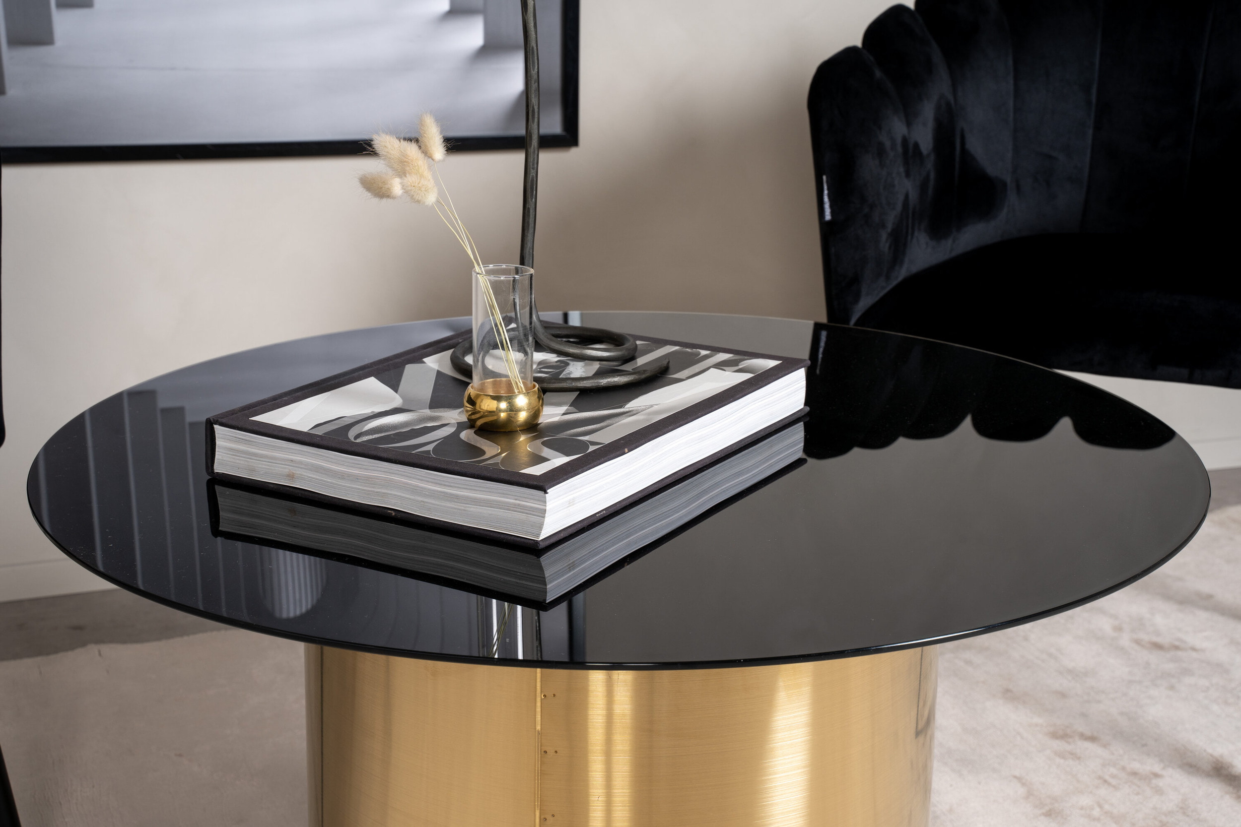 Nohr Ronde Salontafel 'Tarissa' Glas, 80cm