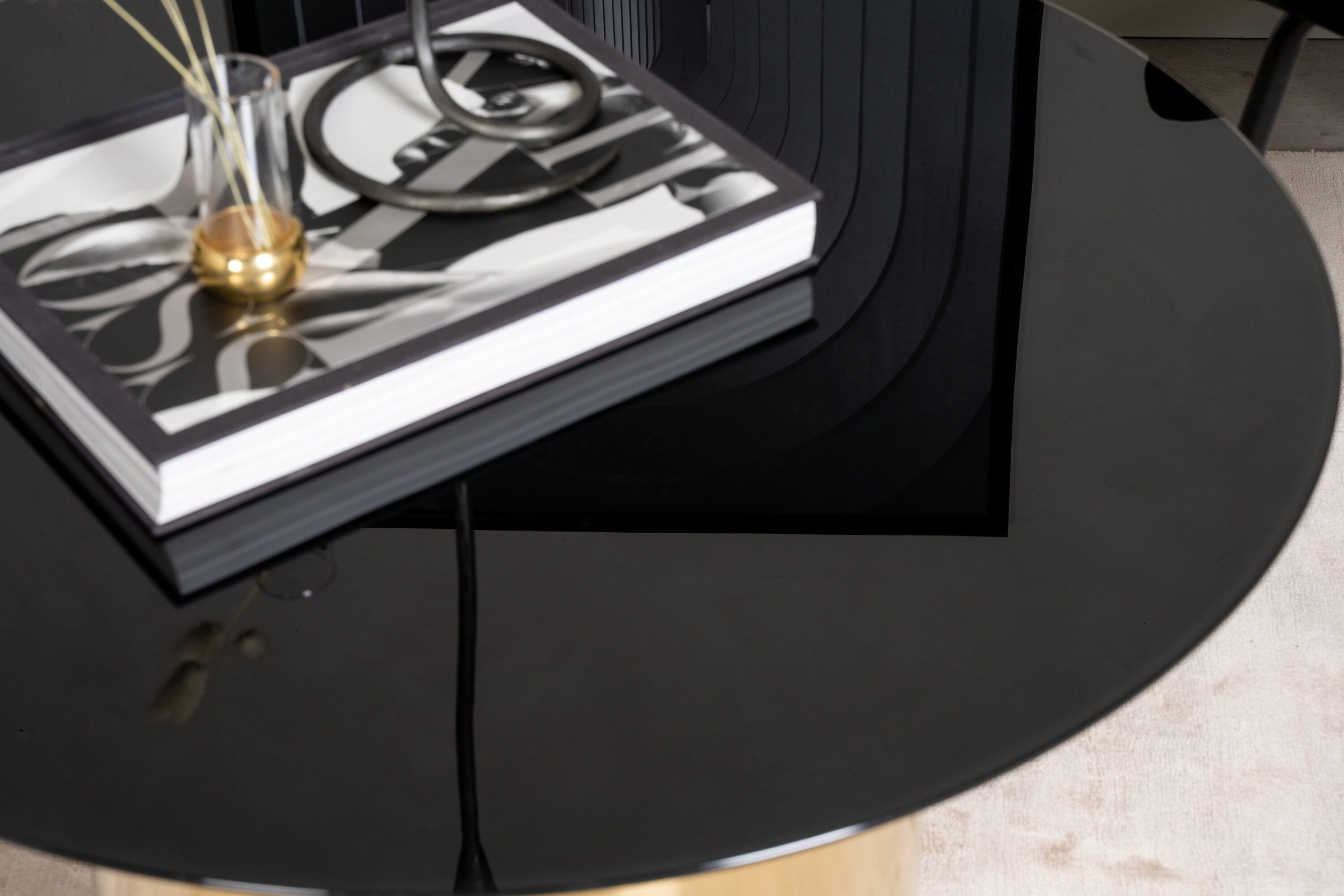 Nohr Ronde Salontafel 'Tarissa' Glas, 80cm