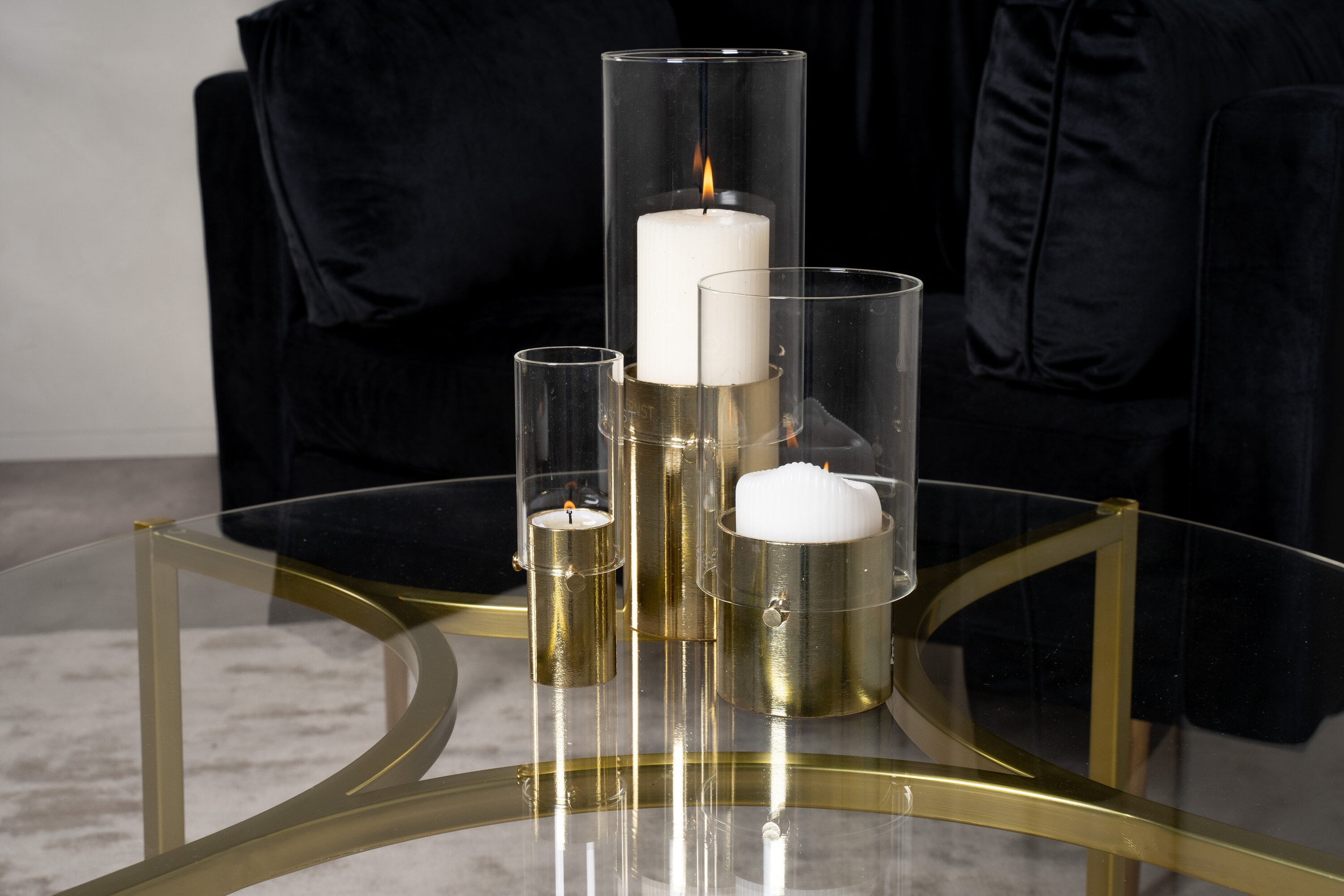 Nohr Ronde Salontafel 'Kennie' Glas, 90cm