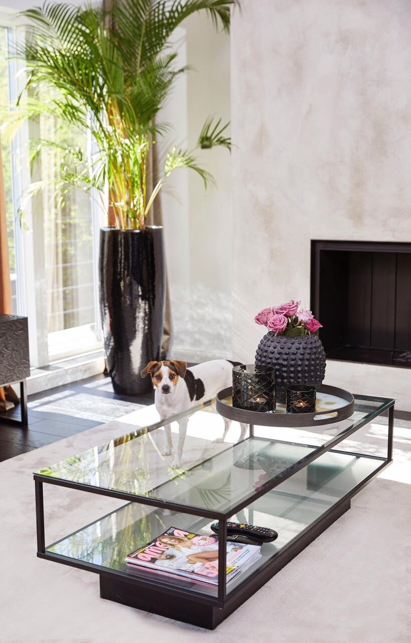 Nohr Salontafel 'Sheema' Glas, 130 x 60cm, kleur Zwart