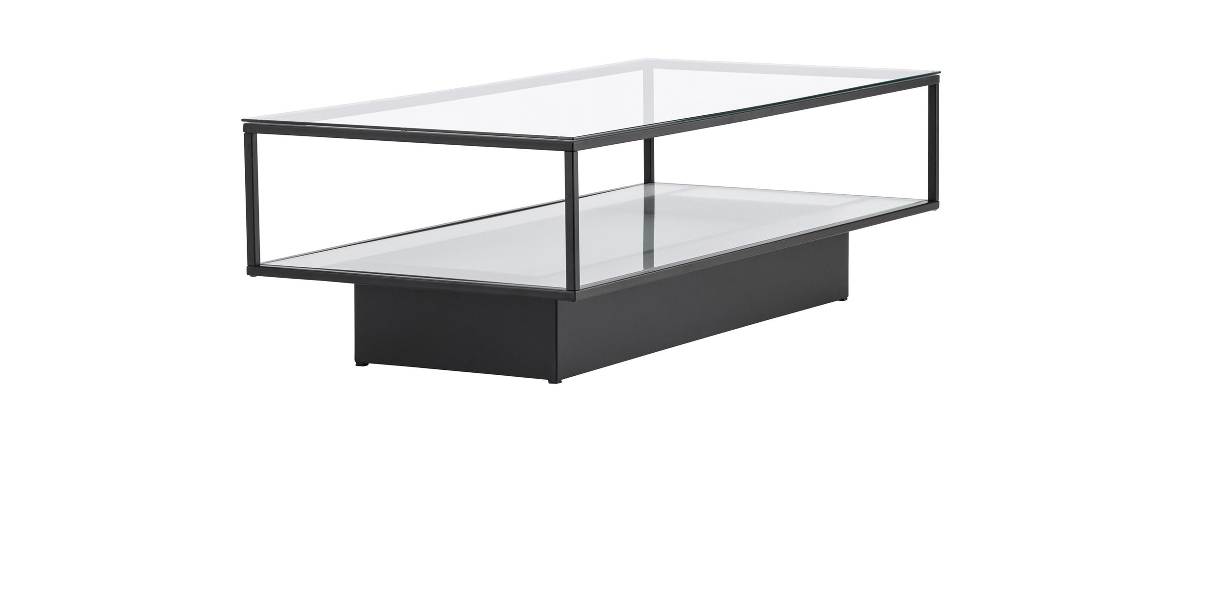 Nohr Salontafel 'Sheema' Glas, 130 x 60cm, kleur Zwart
