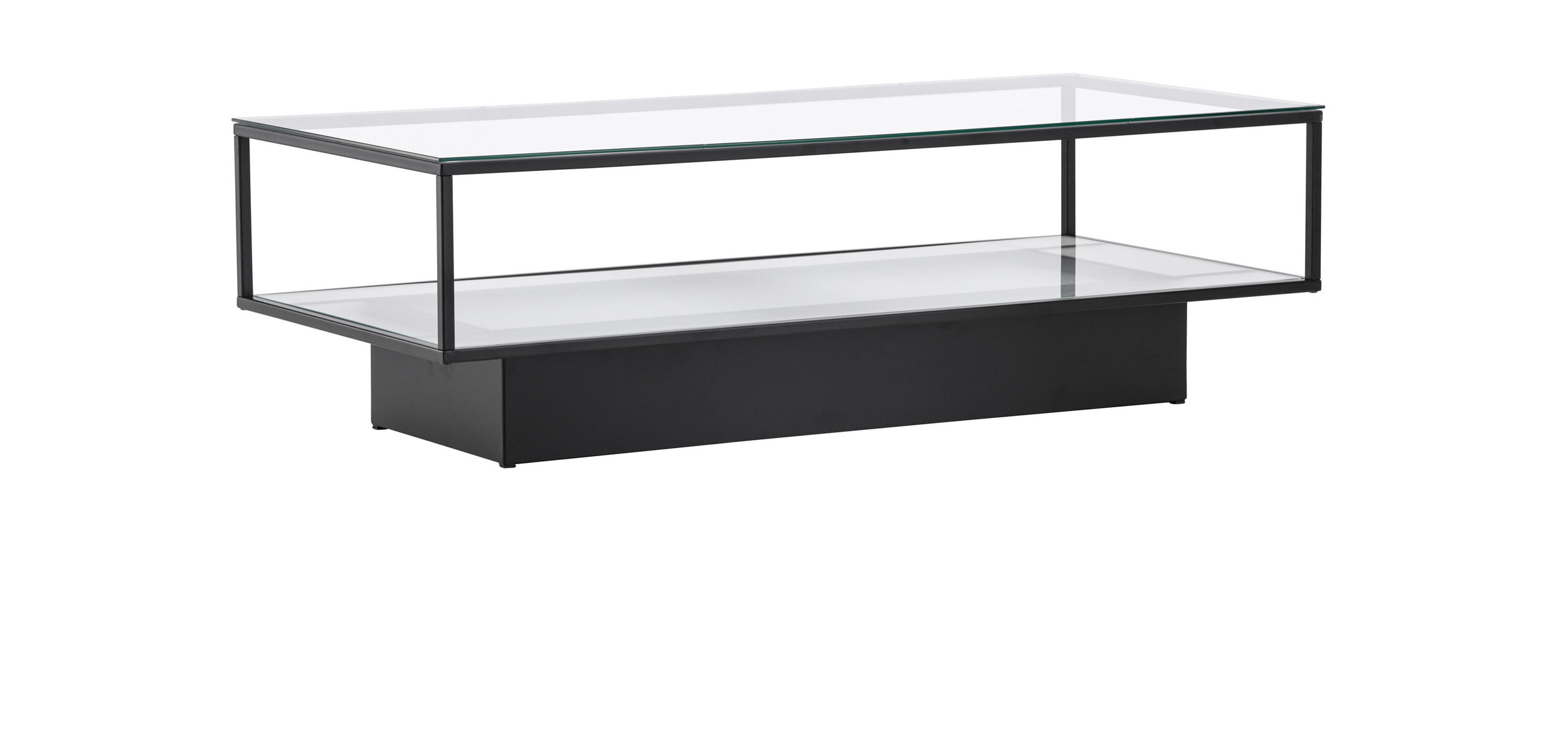 Nohr Salontafel 'Sheema' Glas, 130 x 60cm, kleur Zwart